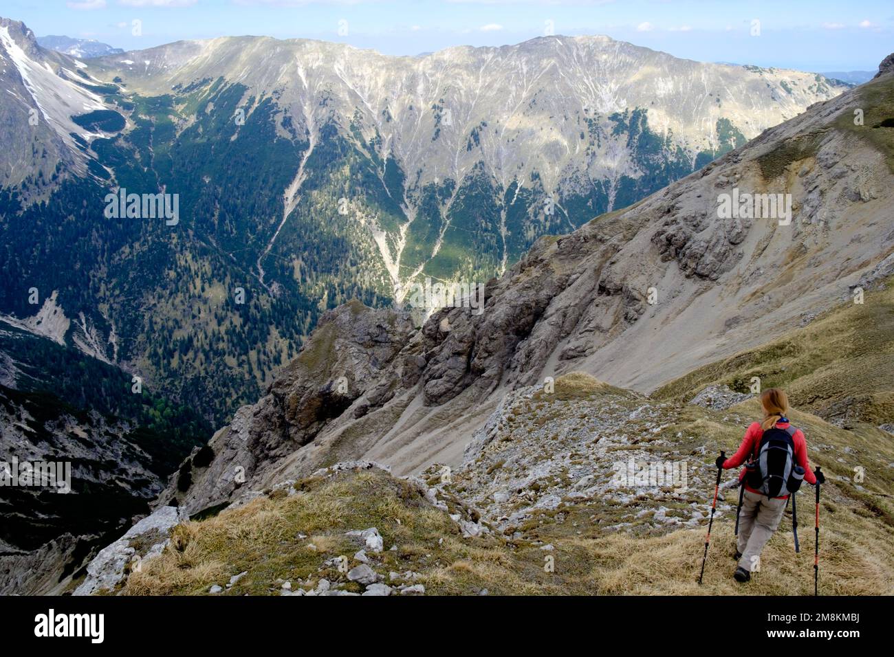 Wanderung in den Ammergauer Alpen Foto Stock