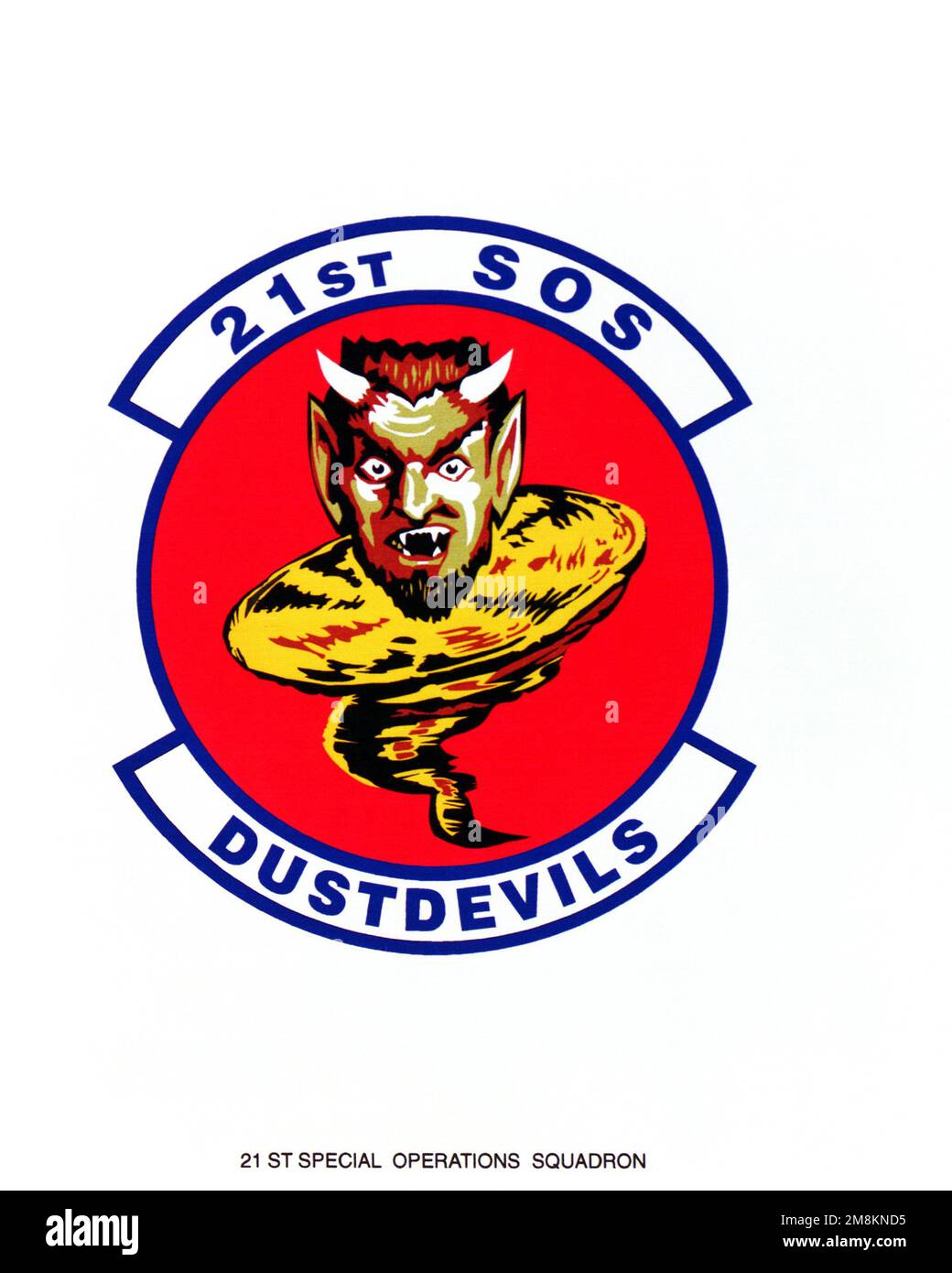 Fregio ORGANIZZATIVO DELL'AERONAUTICA 21st Special Operations Squadron Exact Date Shot Sconosciuto. Base: Maxwell Air Force base Stato: Alabama (al) Paese: Stati Uniti d'America (USA) Foto Stock