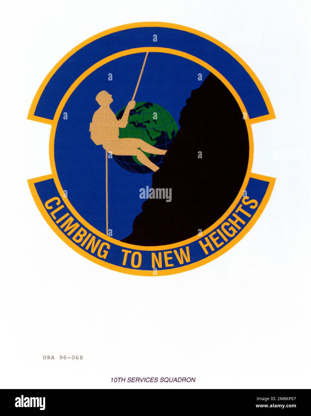 Insegne approvate per lo Squadrone dei servizi 10th Exact Date Shot Sconosciuto. Base: Maxwell Air Force base Stato: Alabama (al) Paese: Stati Uniti d'America (USA) Foto Stock