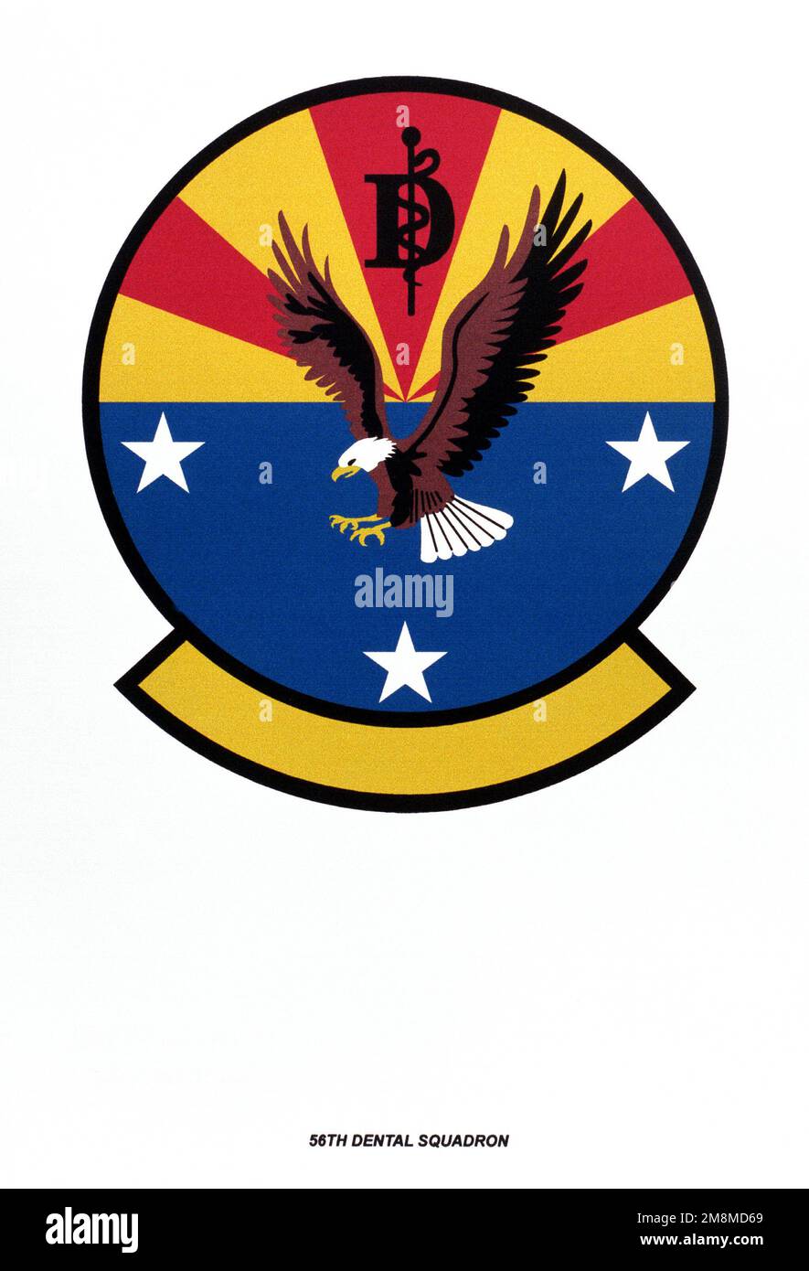 Emblema organizzativo delle forze aeree: 56th Dental Squadron, Air Education and Training Command. Base: Maxwell Air Force base Stato: Alabama (al) Paese: Stati Uniti d'America (USA) Foto Stock