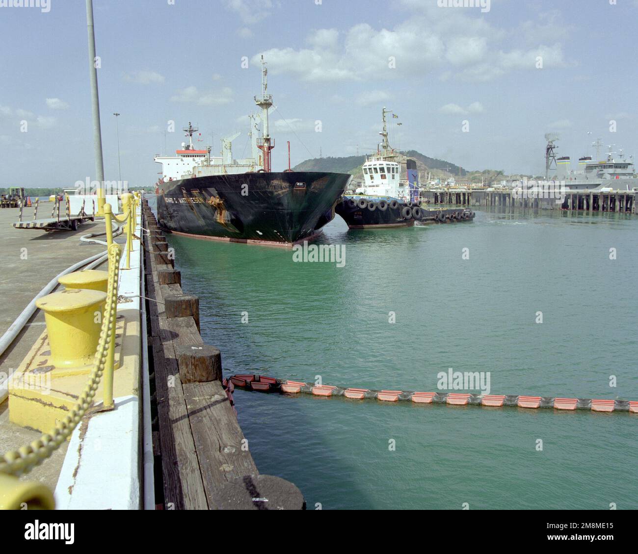 SS RICHARD C. MATTHIESEN, T-A0T 1124, arriva ai moli della US Naval Station, Rodman con jet fuel. Base: Stazione Navale, Rodman Paese: Panama (PAN) Foto Stock
