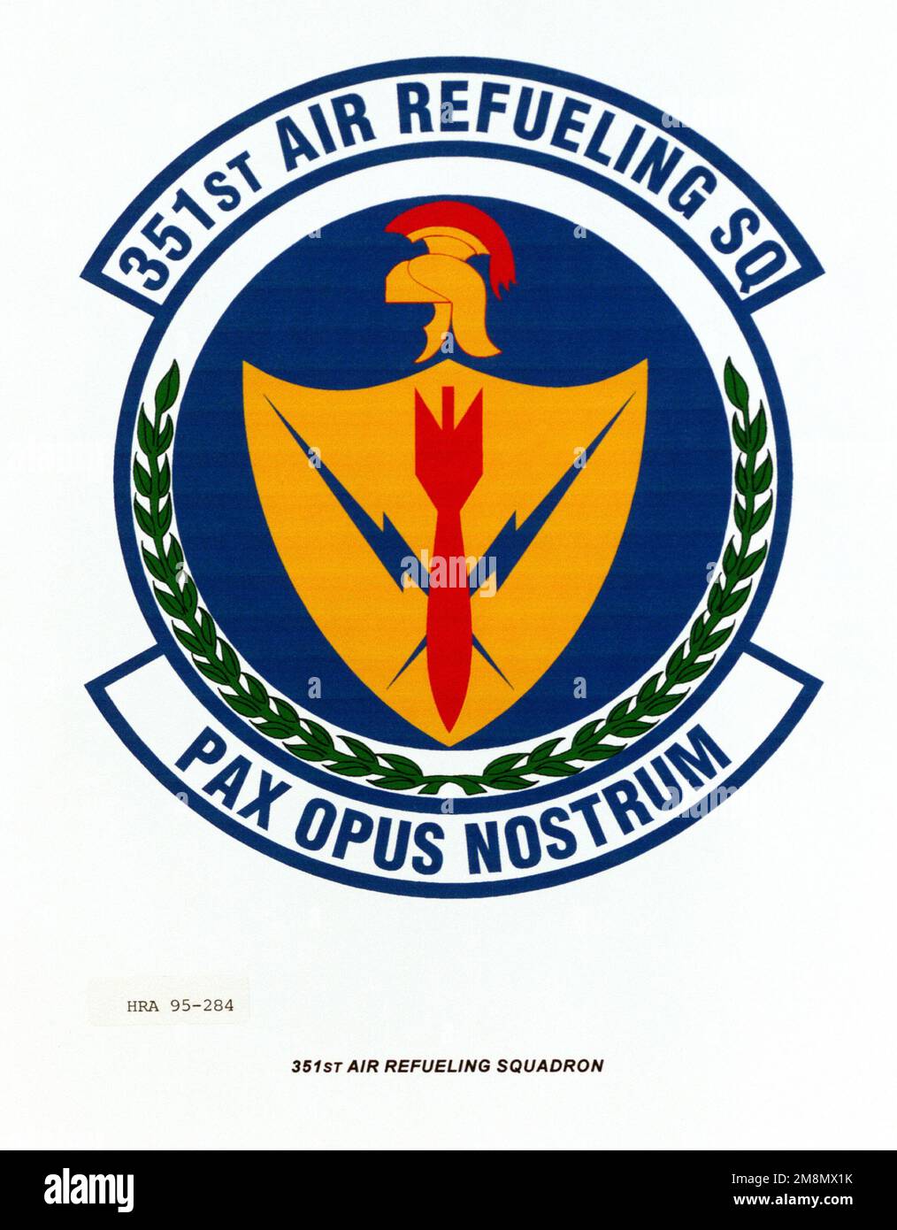 Insegne approvate per lo Squadron di rifornimento aria 351st Data esatta Shot Sconosciuto. Base: Maxwell Air Force base Stato: Alabama (al) Paese: Stati Uniti d'America (USA) Foto Stock