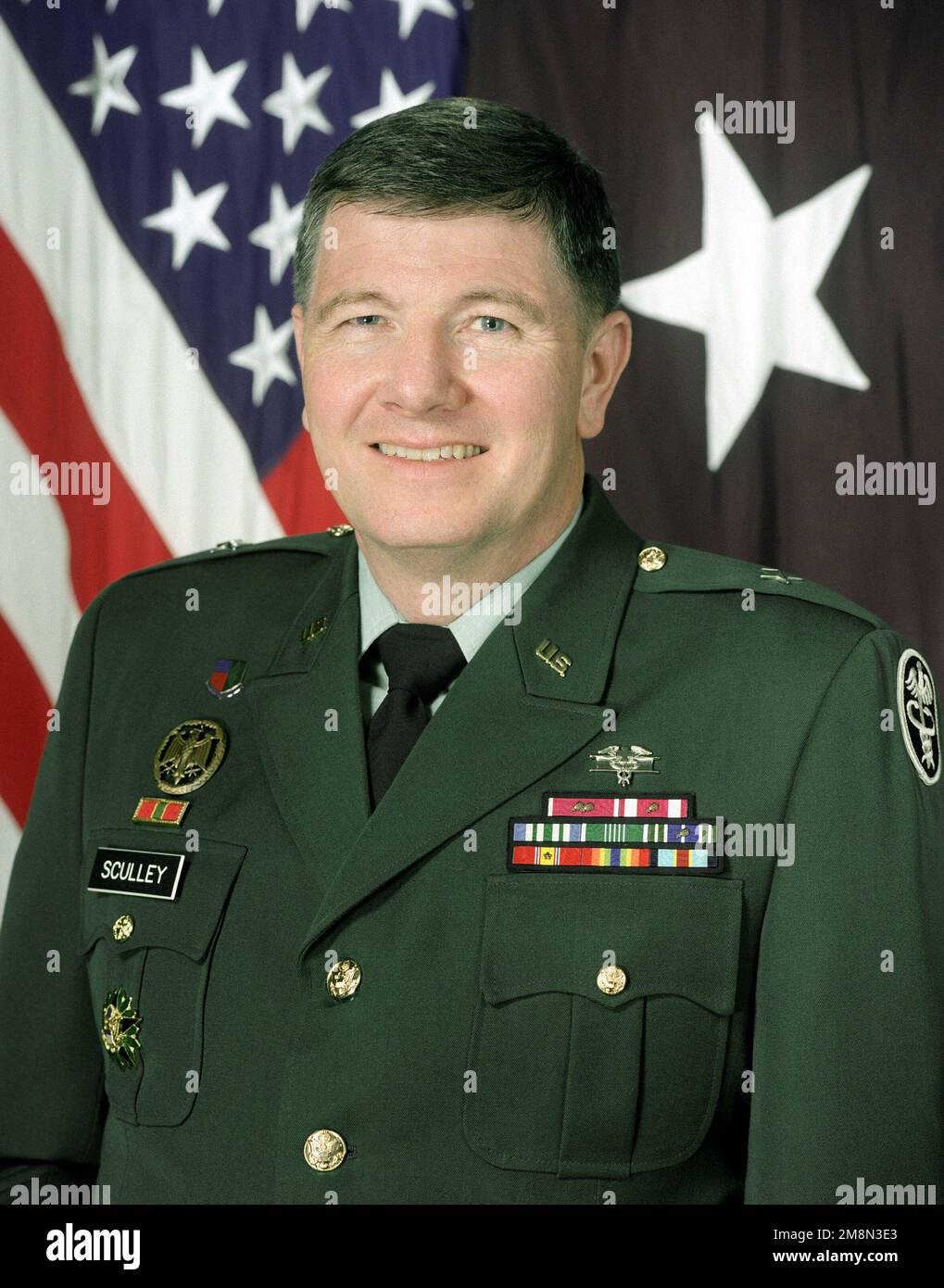 Ritratto del generale del Brigadiere dell'esercito statunitense Patrick D. Sculley (scoperto). Base: Washington Stato: District of Columbia (DC) Nazione: Stati Uniti d'America (USA) Foto Stock