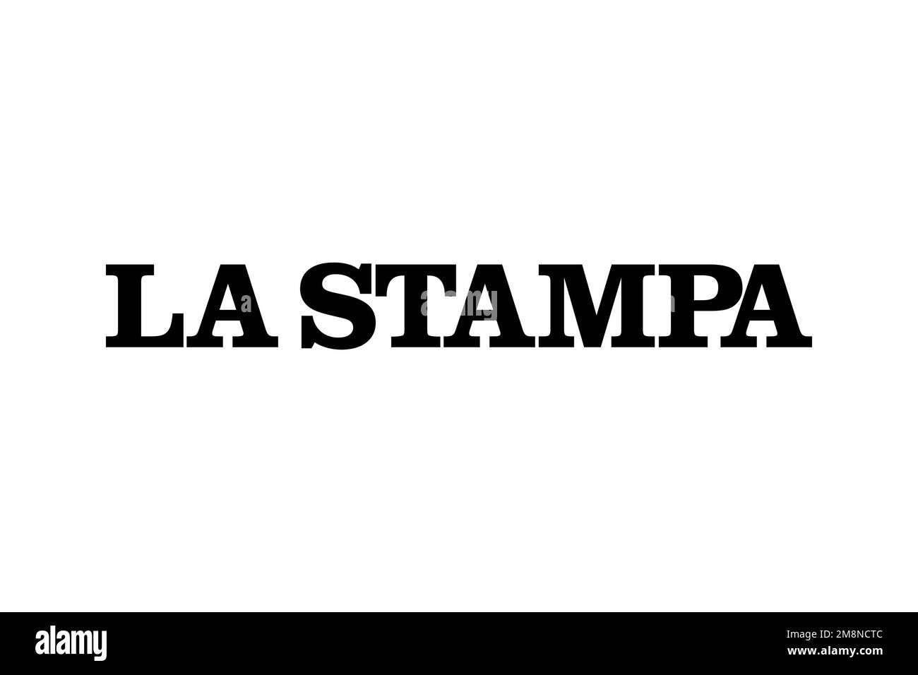La Stampa, Logo, sfondo bianco Foto stock - Alamy