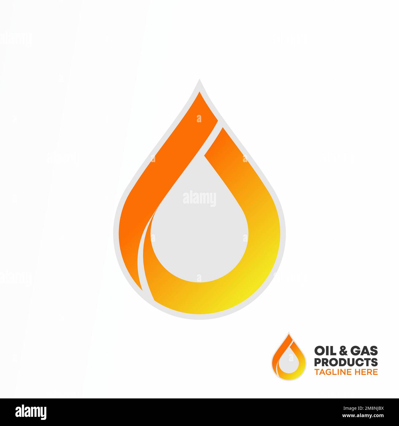 Semplice ed unico acqua o petrolio e gas immagine grafica icona logo design astratto concetto stock vettoriale. identità relativa all'energia o al minerale Illustrazione Vettoriale