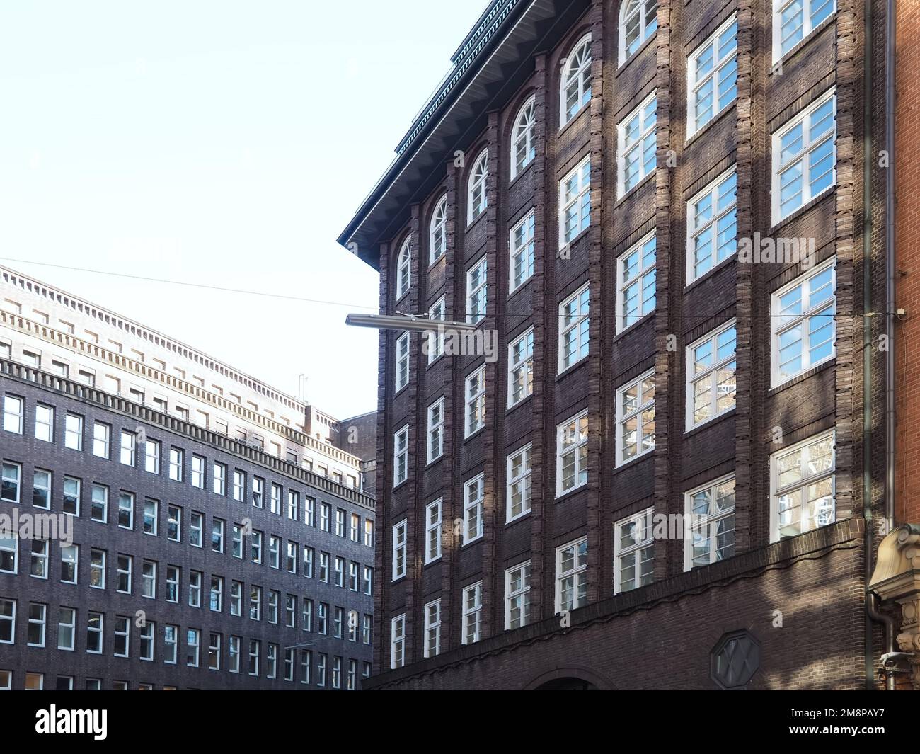 Edificio Fmaous Chilehaus ad Amburgo in Germania Foto Stock