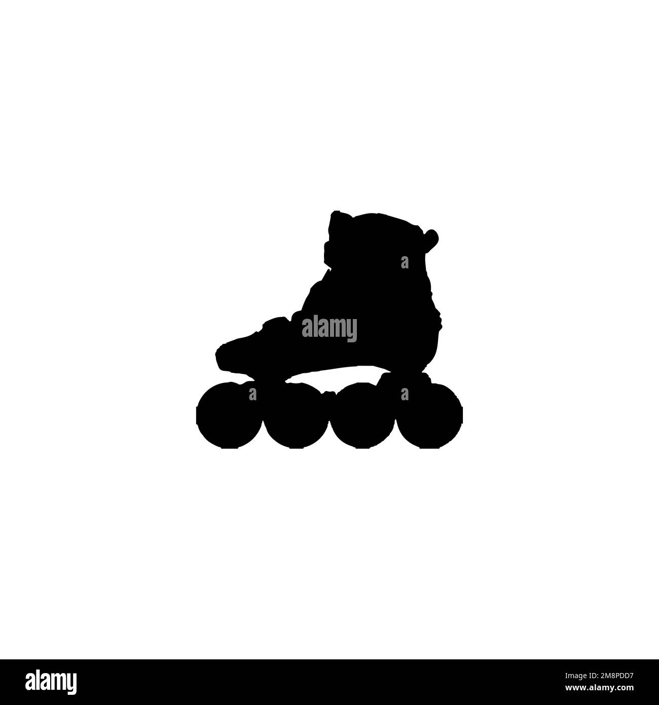 Icona pattini a rotelle. Semplice stile pattino a rotelle grande vendita poster simbolo di sfondo. Elemento di design del logo del logo del pattino a rotelle. Stampa di t-shirt con pattini a rotelle Illustrazione Vettoriale