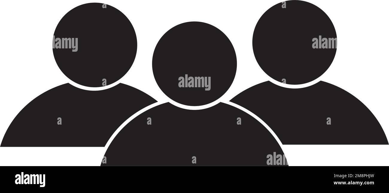icona della squadra persone vektorttemplate Illustrazione Vettoriale