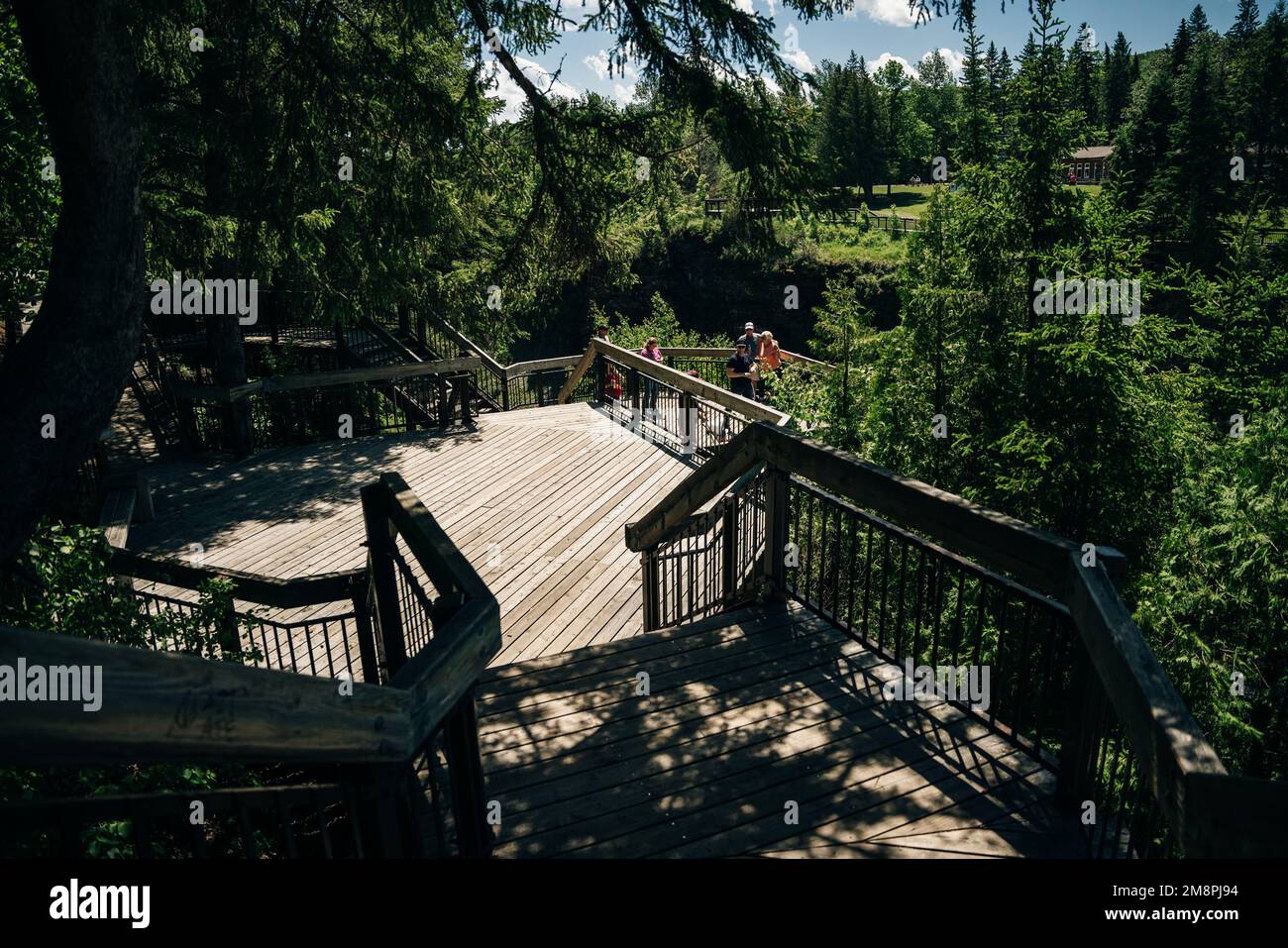 Cascate di Kakabeka a Thunder Bay, Ontario settentrionale, Canada. Foto di alta qualità Foto Stock