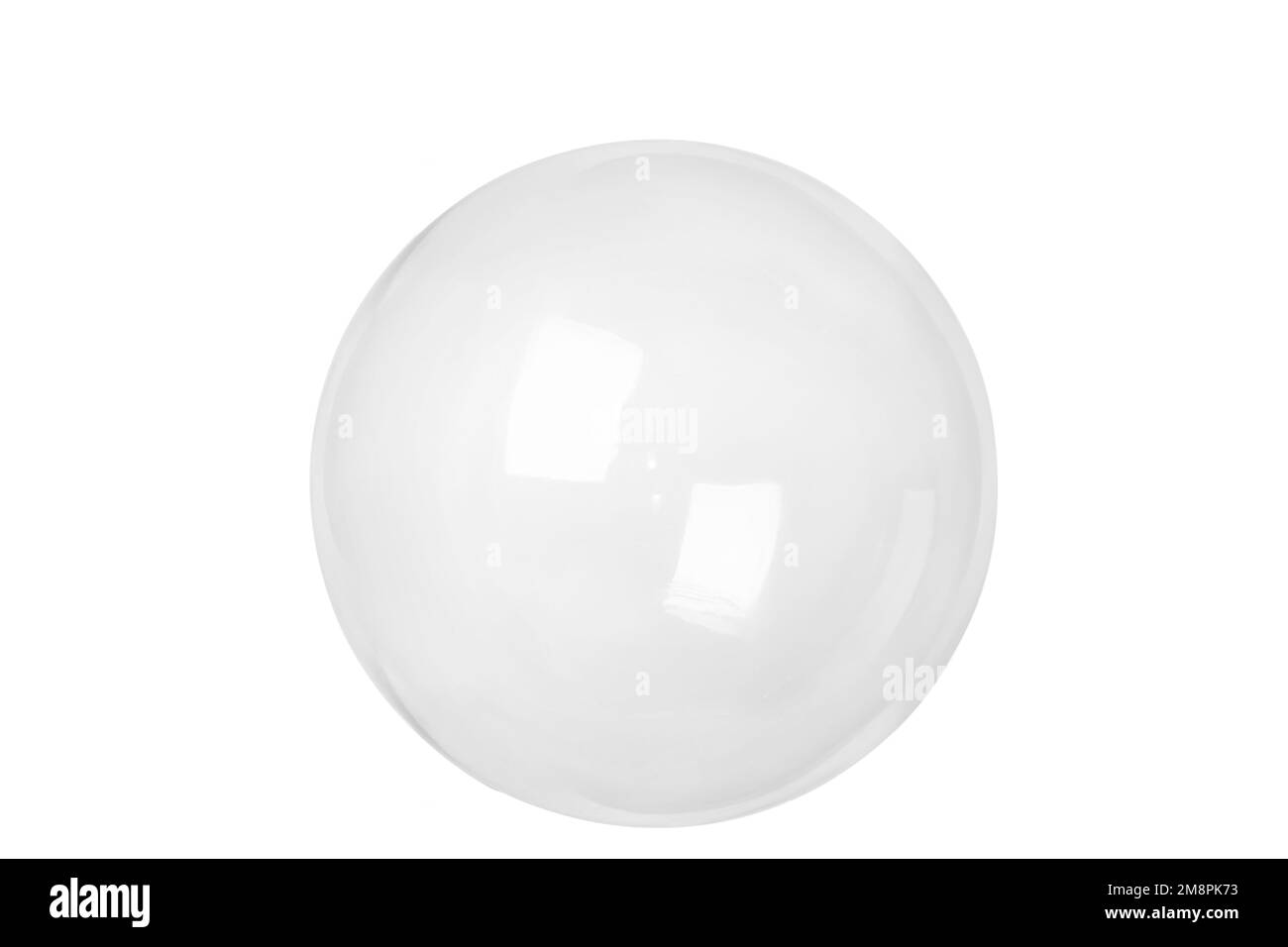 Il recipiente in vetro è vuoto. Isolato. Foto Stock