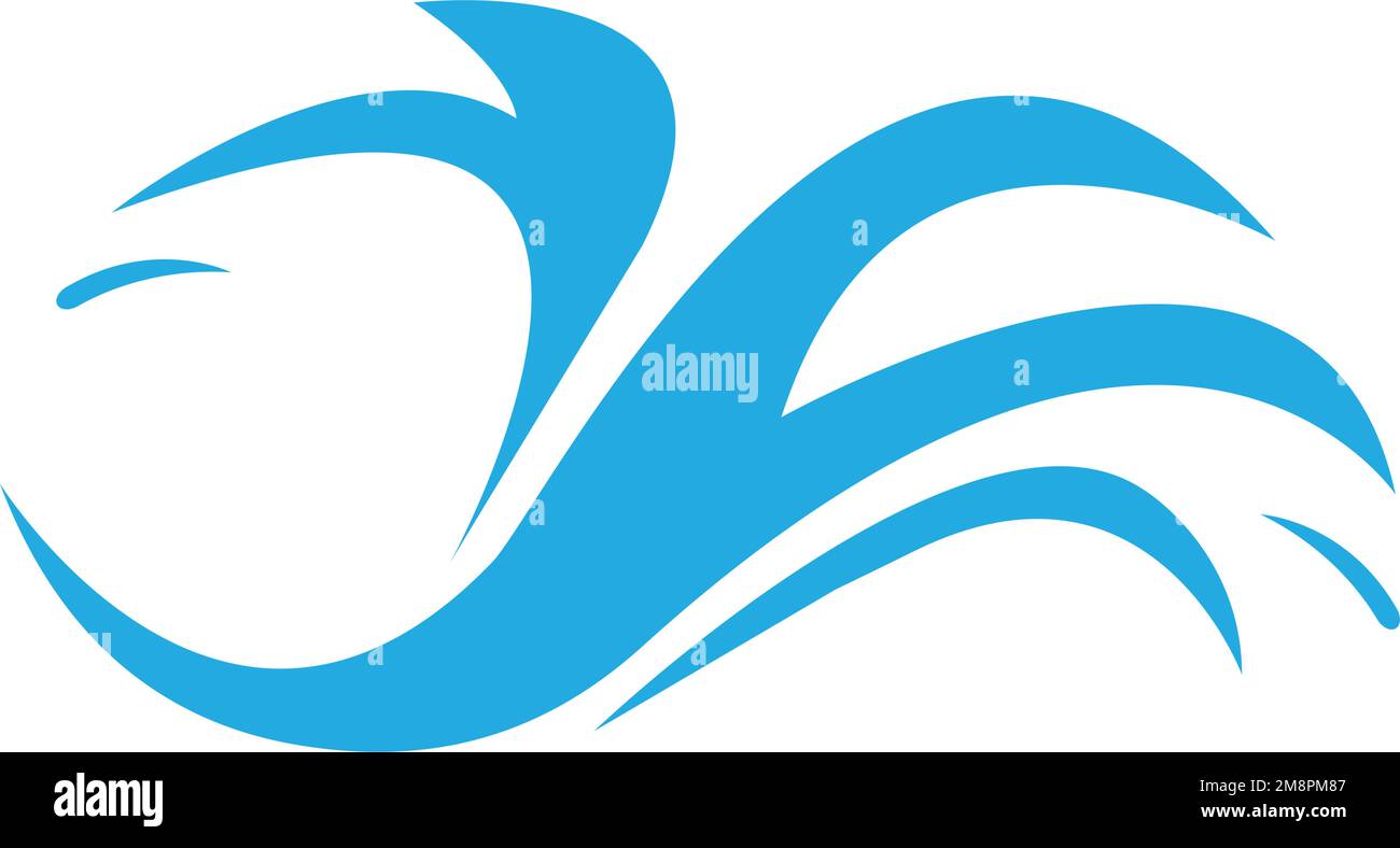 disegno illustrativo del logo water Illustrazione Vettoriale
