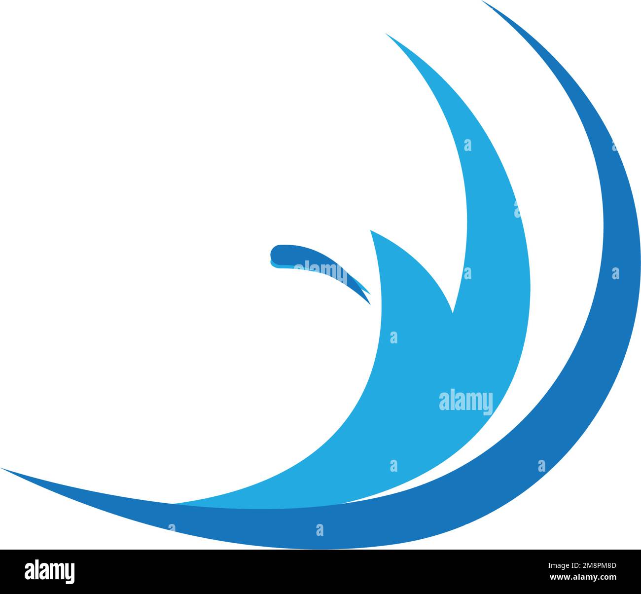 disegno illustrativo del logo water Illustrazione Vettoriale