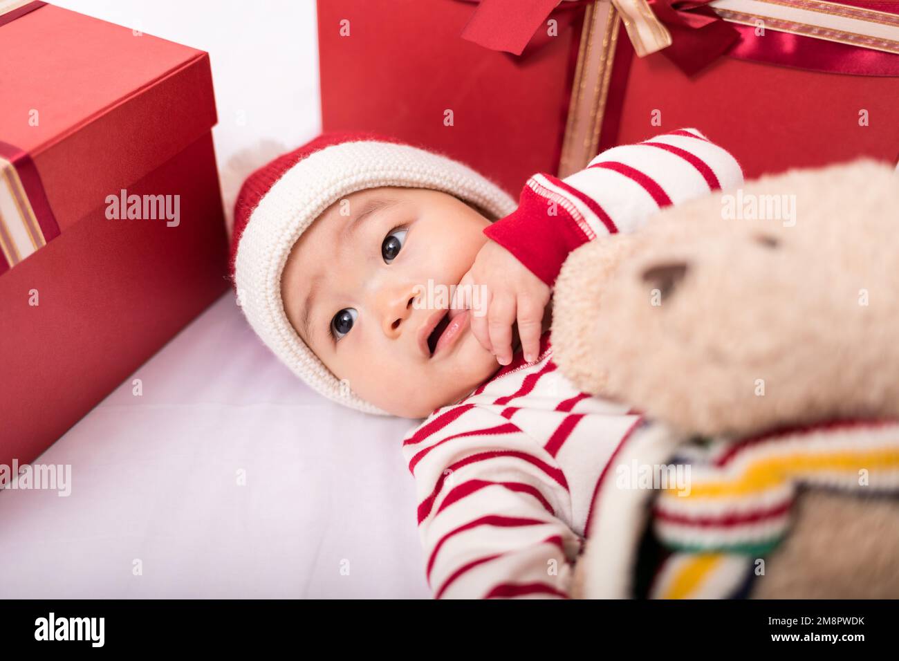 Neonati e confezione regalo Foto Stock
