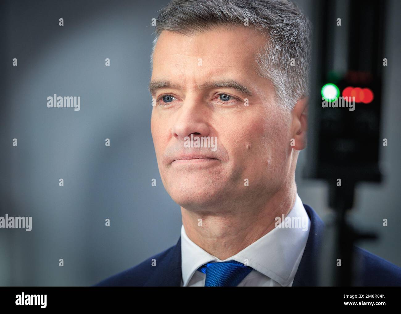 Londra, Regno Unito. 15th Jan, 2023. Mark Harper, deputato del Partito conservatore, Segretario ai Trasporti, alla BBC Broadcasting House di Londra per il programma di attualità domenica con Laura Kuenssberg. Credit: Imageplotter/Alamy Live News Foto Stock