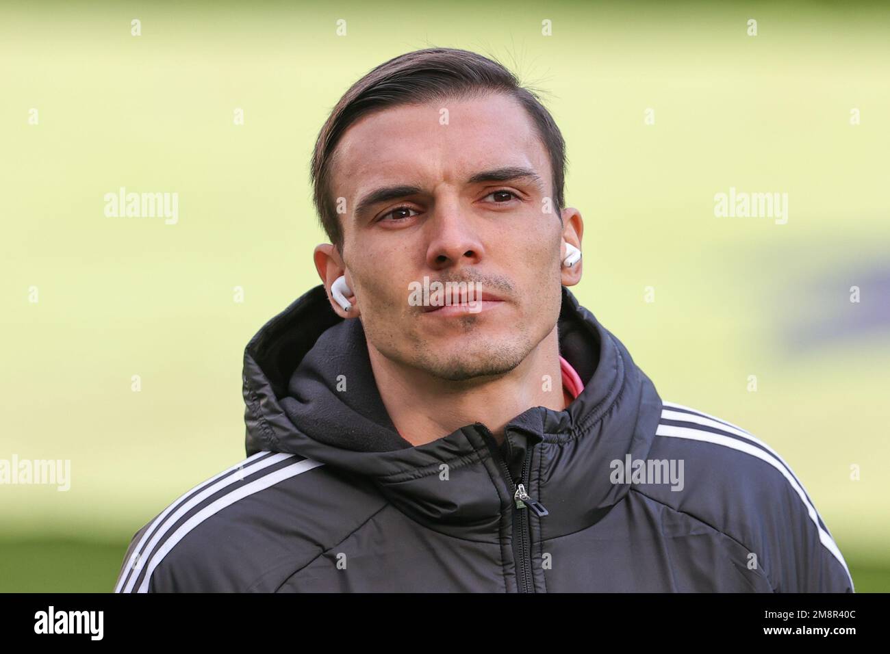 Newcastle, Regno Unito. 15th Jan, 2023. João Palhinha #26 di Fulham arriva davanti alla partita della Premier League Newcastle United vs Fulham a St. James's Park, Newcastle, Regno Unito, 15th gennaio 2023 (Photo by Mark Cosgrove/News Images) a Newcastle, Regno Unito, il 1/15/2023. (Foto di Mark Cosgrove/News Images/Sipa USA) Credit: Sipa USA/Alamy Live News Foto Stock