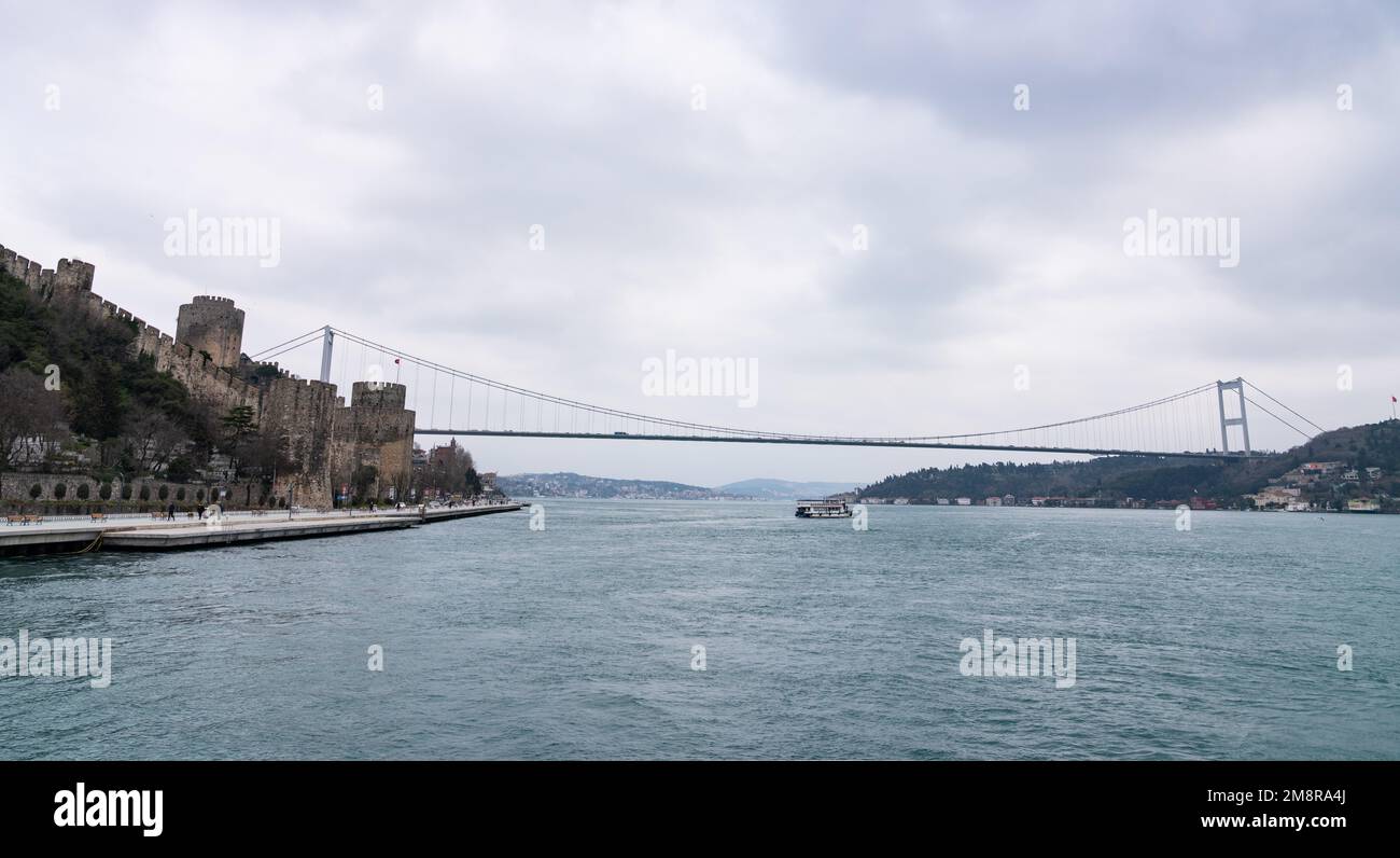 Panorama costiero di Istanbul Foto Stock