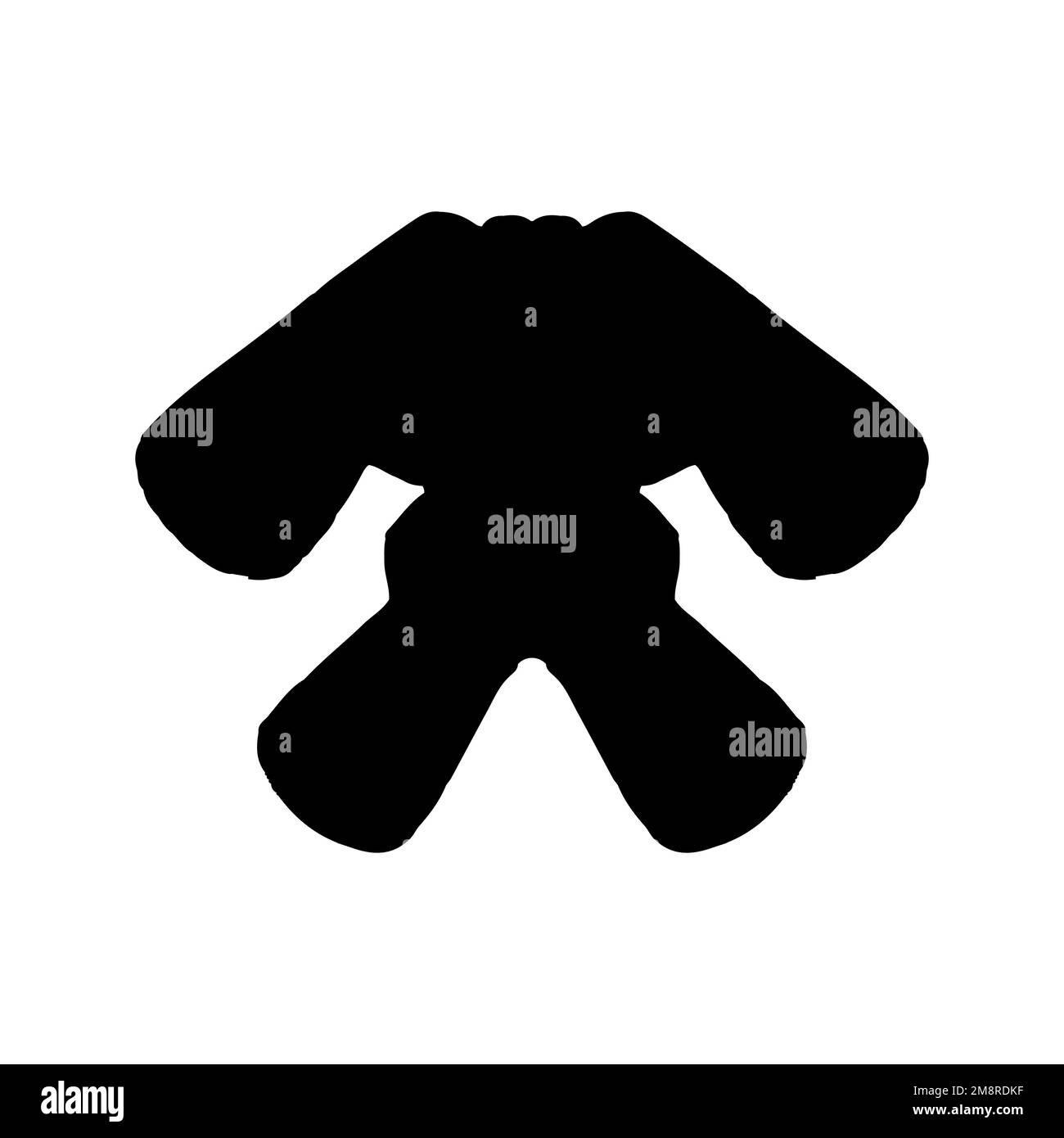 Icona di mantello di JUDO. Semplice stile lezioni di judo corso grande vendita poster simbolo sfondo. Elemento di design del logo del marchio JUDO. Stampa di T-shirt JUDO. Illustrazione Vettoriale