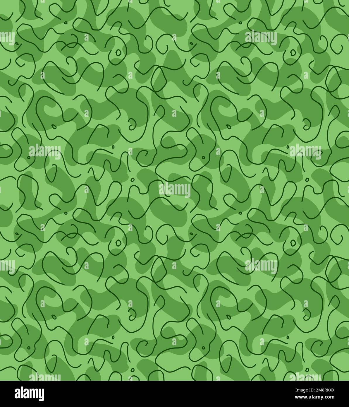 Camouflage verde esercito senza cuciture modello art.Vector linea illustrazione disegno wallpaper.Army verde camouflage moda senza cuciture modello sfondo concetto Illustrazione Vettoriale