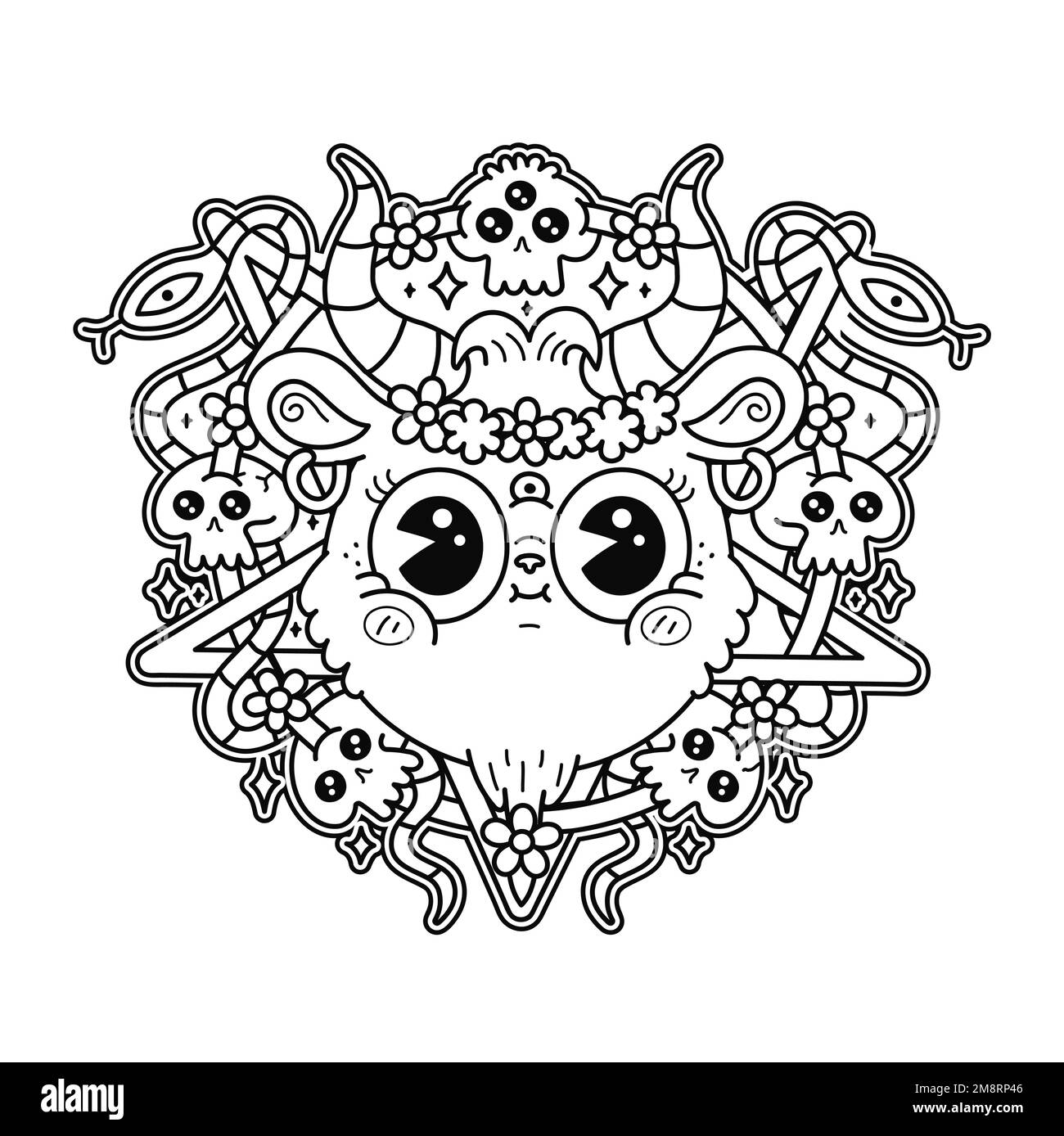 Pagina da colorare faccia di pecora