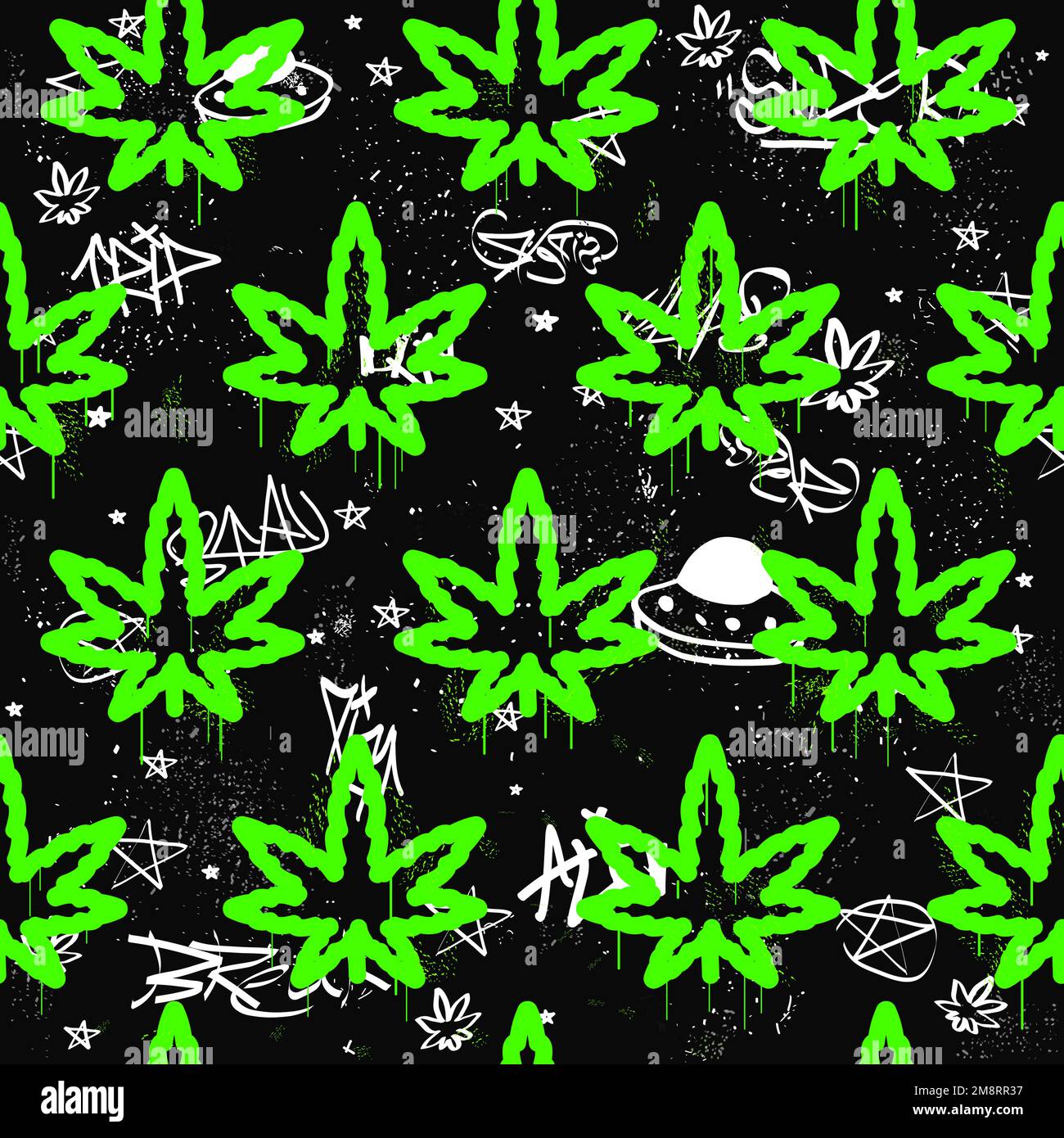 Graffiti senza cuciture motivo sfondo art.Vector grafica sfondo illustrazione.Graffiti lettering, arte urbana senza cuciture motivo sfondo concetto di stampa Illustrazione Vettoriale