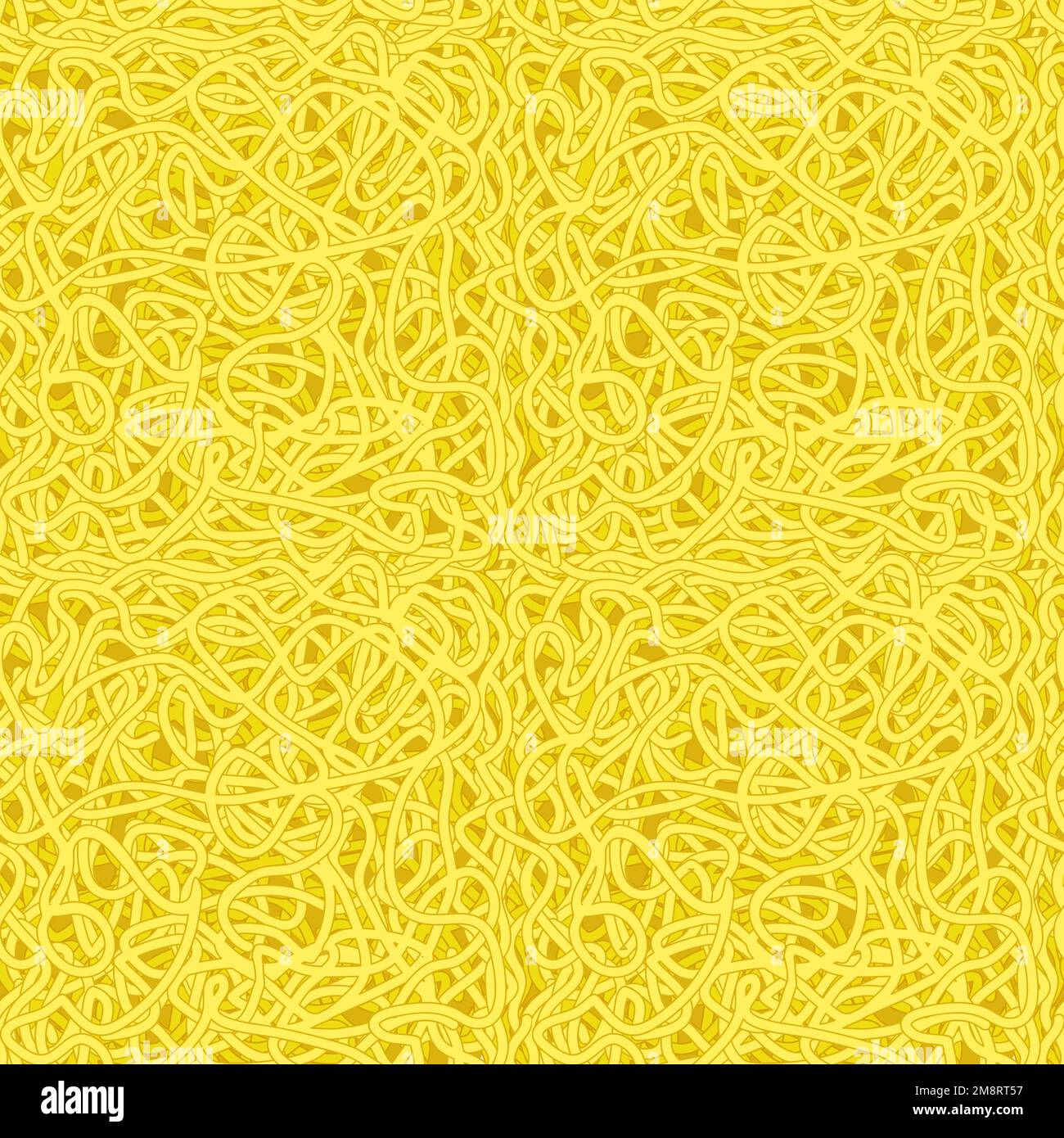 Motivo senza cuciture per noodle ramen istantaneo. Icona doodle dell'illustrazione di stile disegnata a mano del vettore. Noodle asiatico, ramen istantaneo senza cuciture modello, wallpaper concept Illustrazione Vettoriale