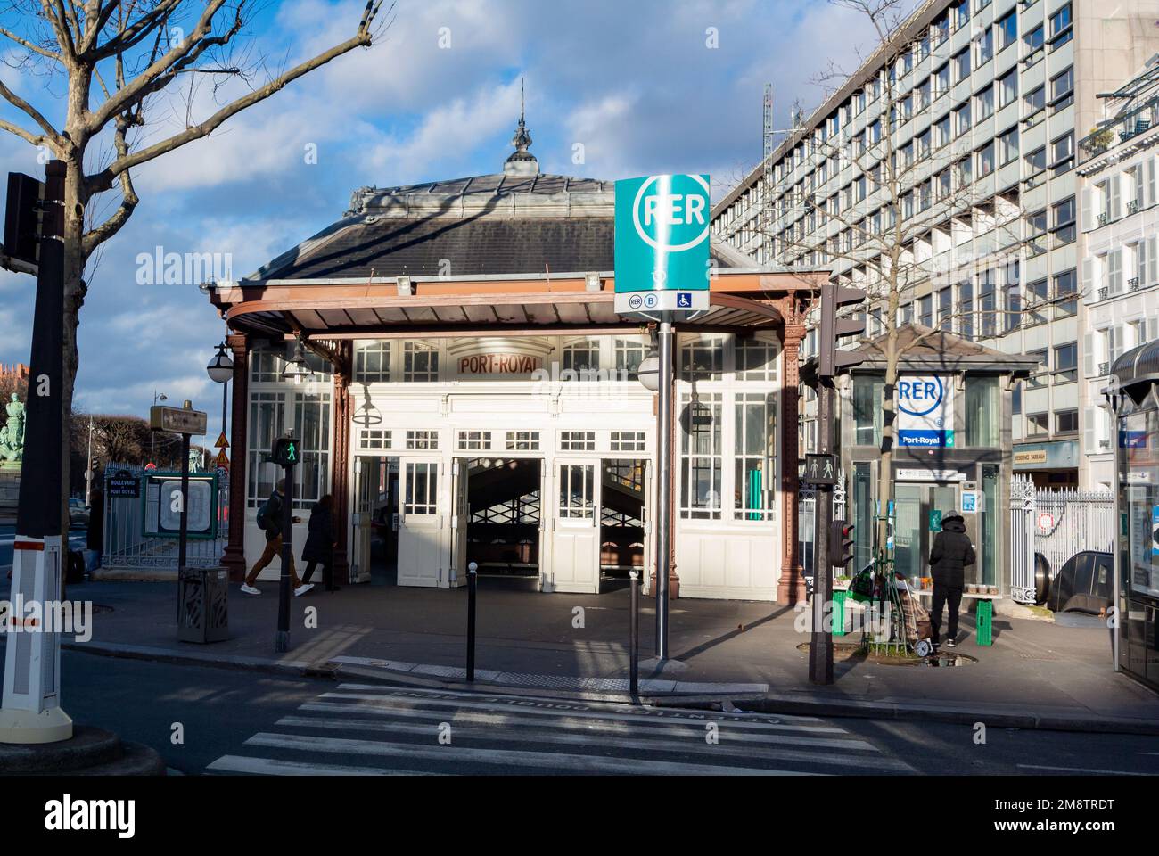 Parigi, ile de france, Francia, stazione di Port Royale sulla linea b della rer Foto Stock