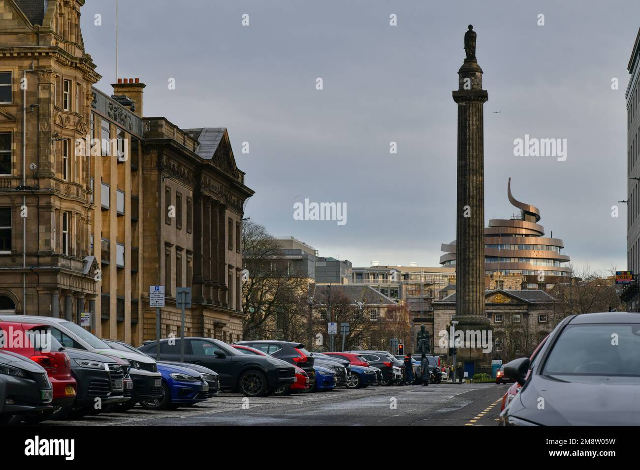Edimburgo Scozia, Regno Unito 15 gennaio 2023. Vista generale del parcheggio di George Street. credito sst/alamy notizie dal vivo Foto Stock