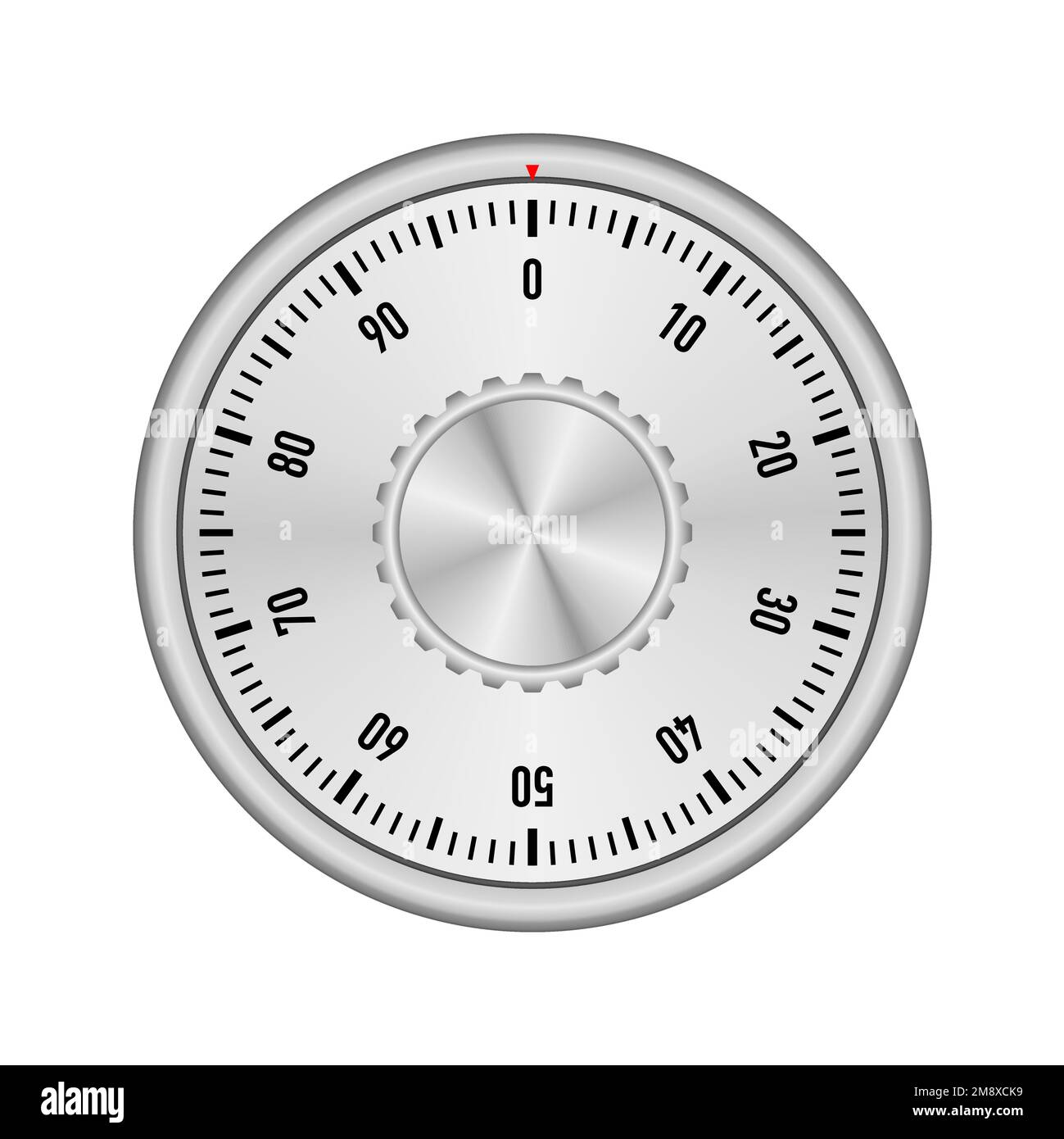 Serratura a combinazione sicura su sfondo bianco. Illustrazione vettoriale Illustrazione Vettoriale