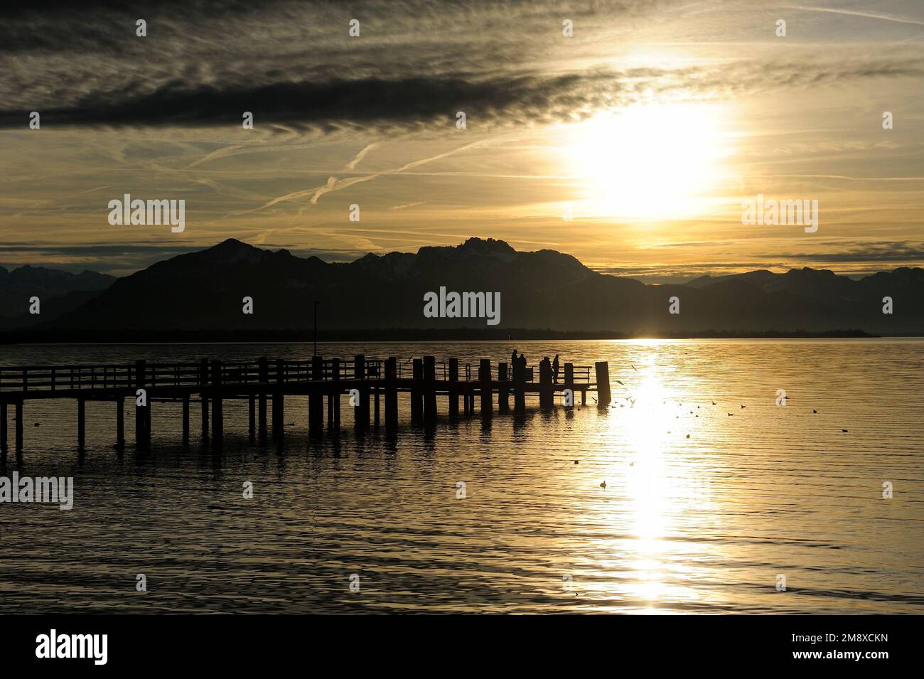 Chiemsee, Chiemsee, Germania, paesaggio, viaggio, foto Kazimierz Jurewicz Foto Stock