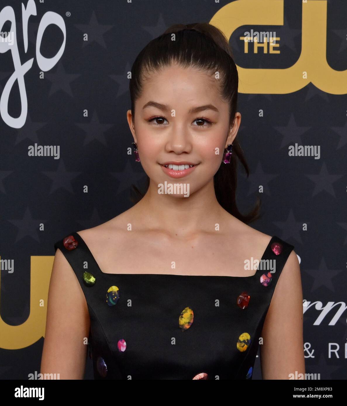 Los Angeles, Stati Uniti. 15th Jan, 2023. Trinity Jo-li Bliss partecipa al premio annuale Critics' Choice 28th presso il Fairmont Century Plaza domenica 15 gennaio 2023. Foto di Jim Ruymen/UPI Credit: UPI/Alamy Live News Foto Stock