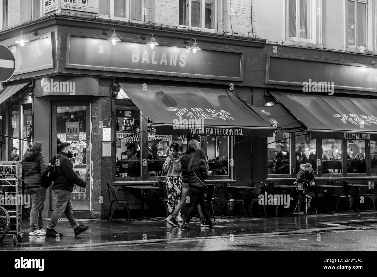 West End di Londra nel mese di gennaio Foto Stock