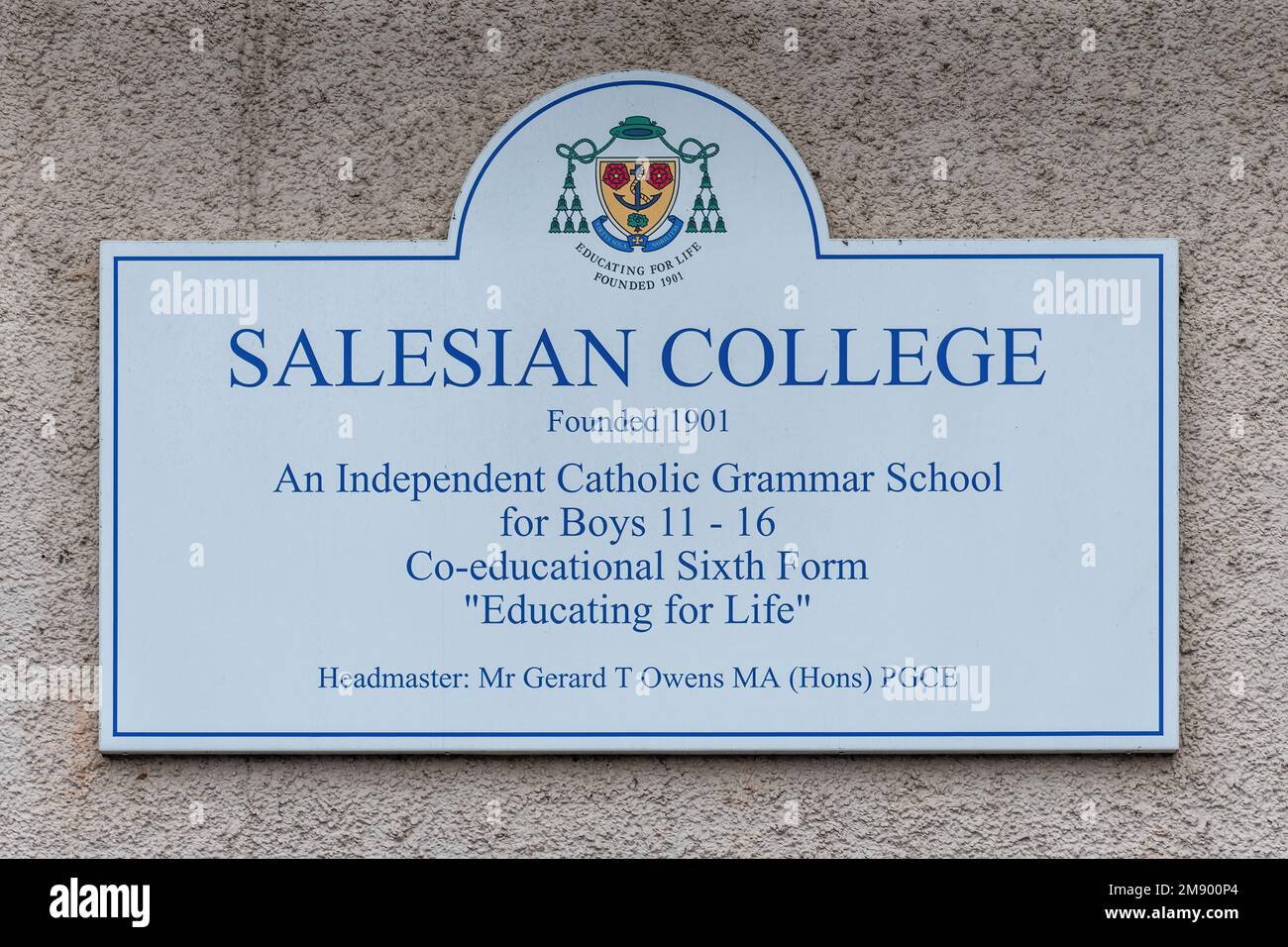 Salesian College, Farnborough, Hampshire, Inghilterra, Regno Unito, Una scuola cattolica autonoma di giorno Foto Stock