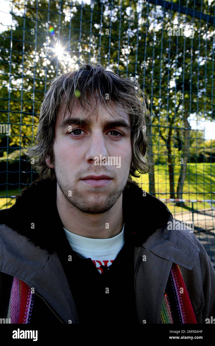 Capitano di rugby gallese 2008, fiancheggiante e vincitore del doppio Grand Slam Ryan Jones. Fotografia © ROB WATKINS Foto Stock