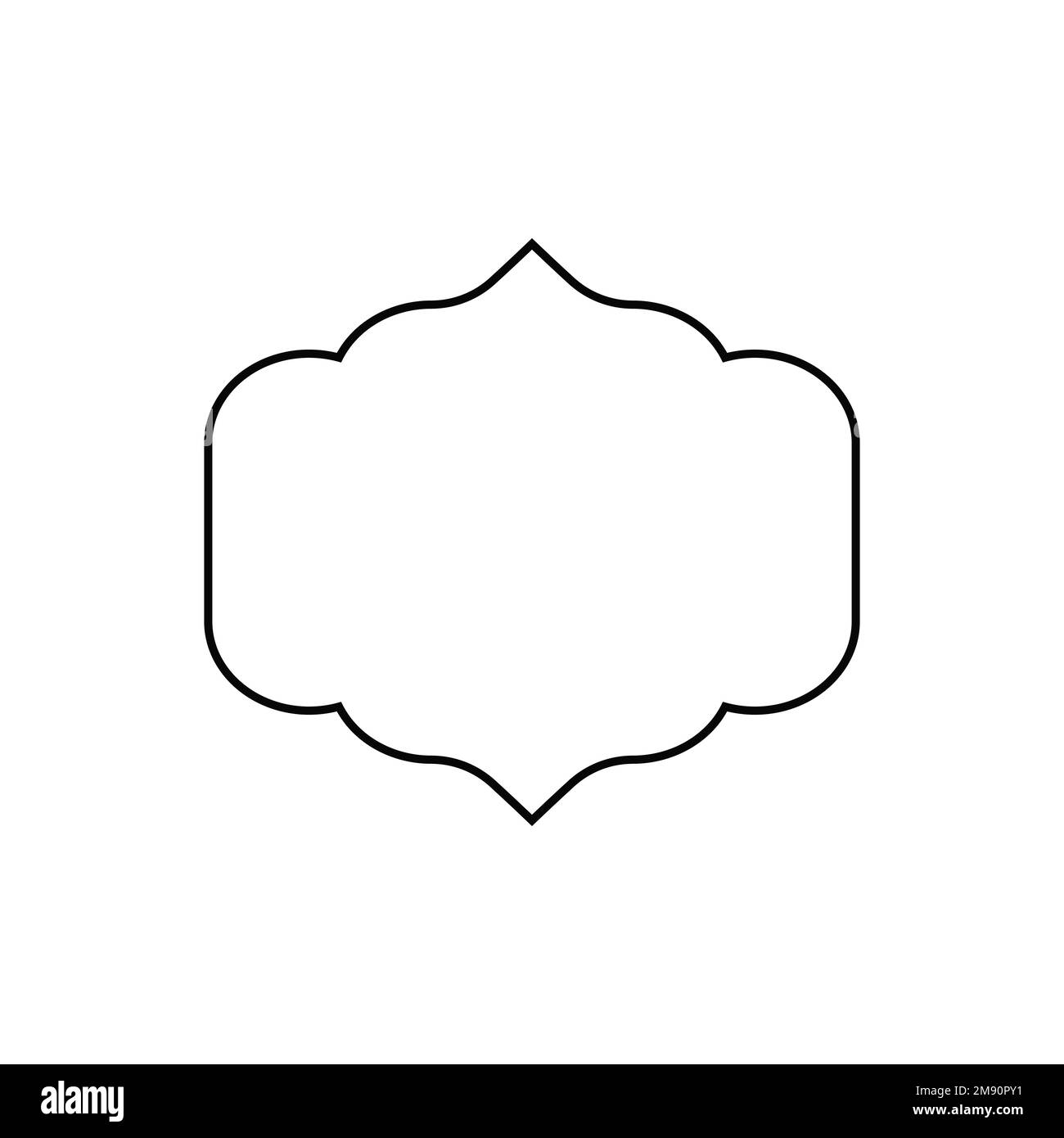 Finestre e archi islamici con boho moderno Illustrazione Vettoriale