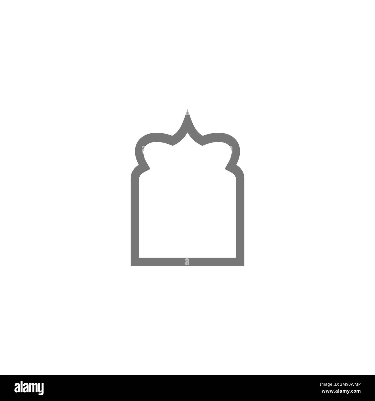Finestre e archi islamici con boho moderno Illustrazione Vettoriale