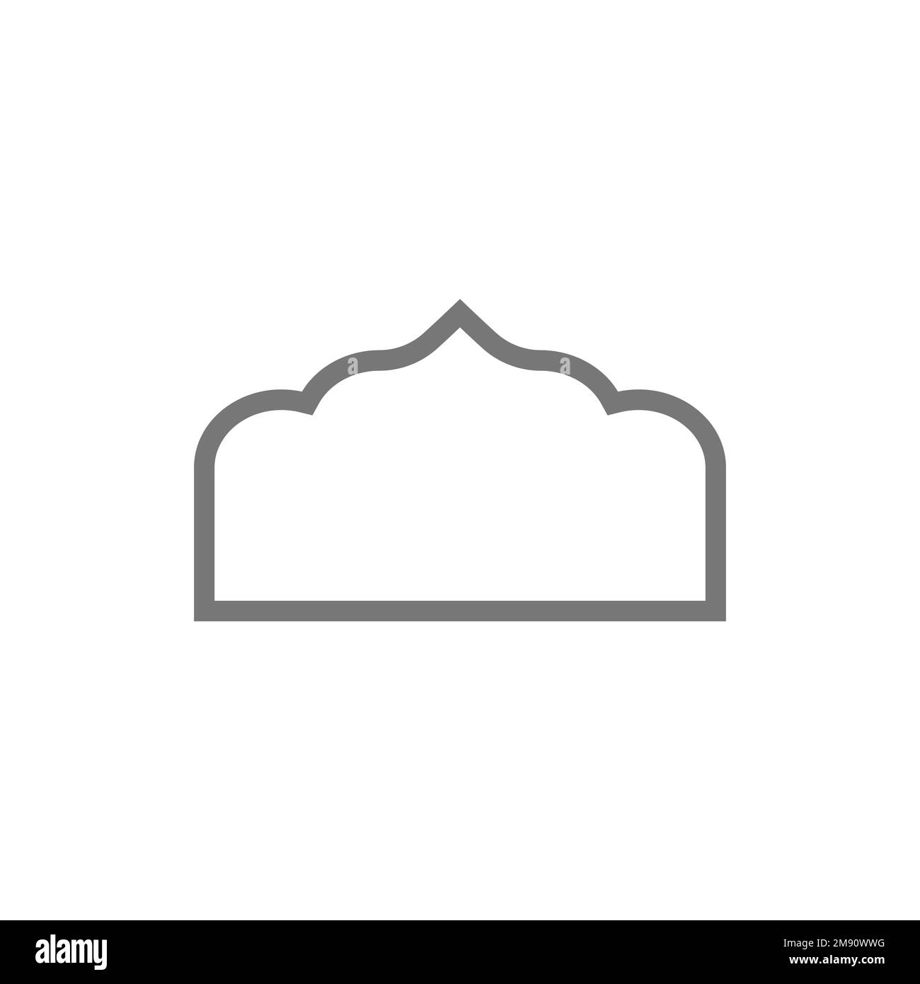 Finestre e archi islamici con boho moderno Illustrazione Vettoriale