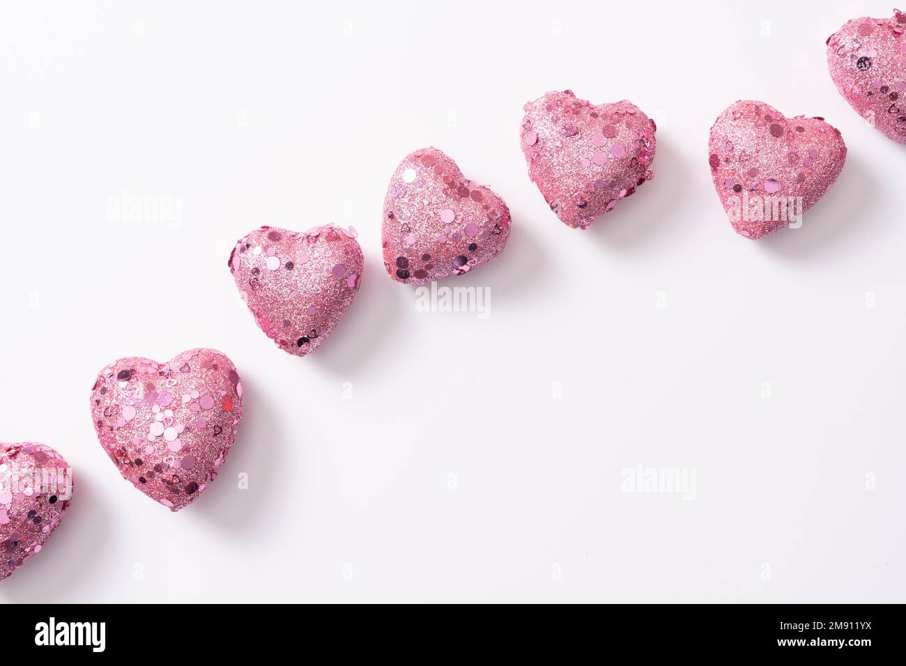 San Valentino sfondo cuori Foto Stock