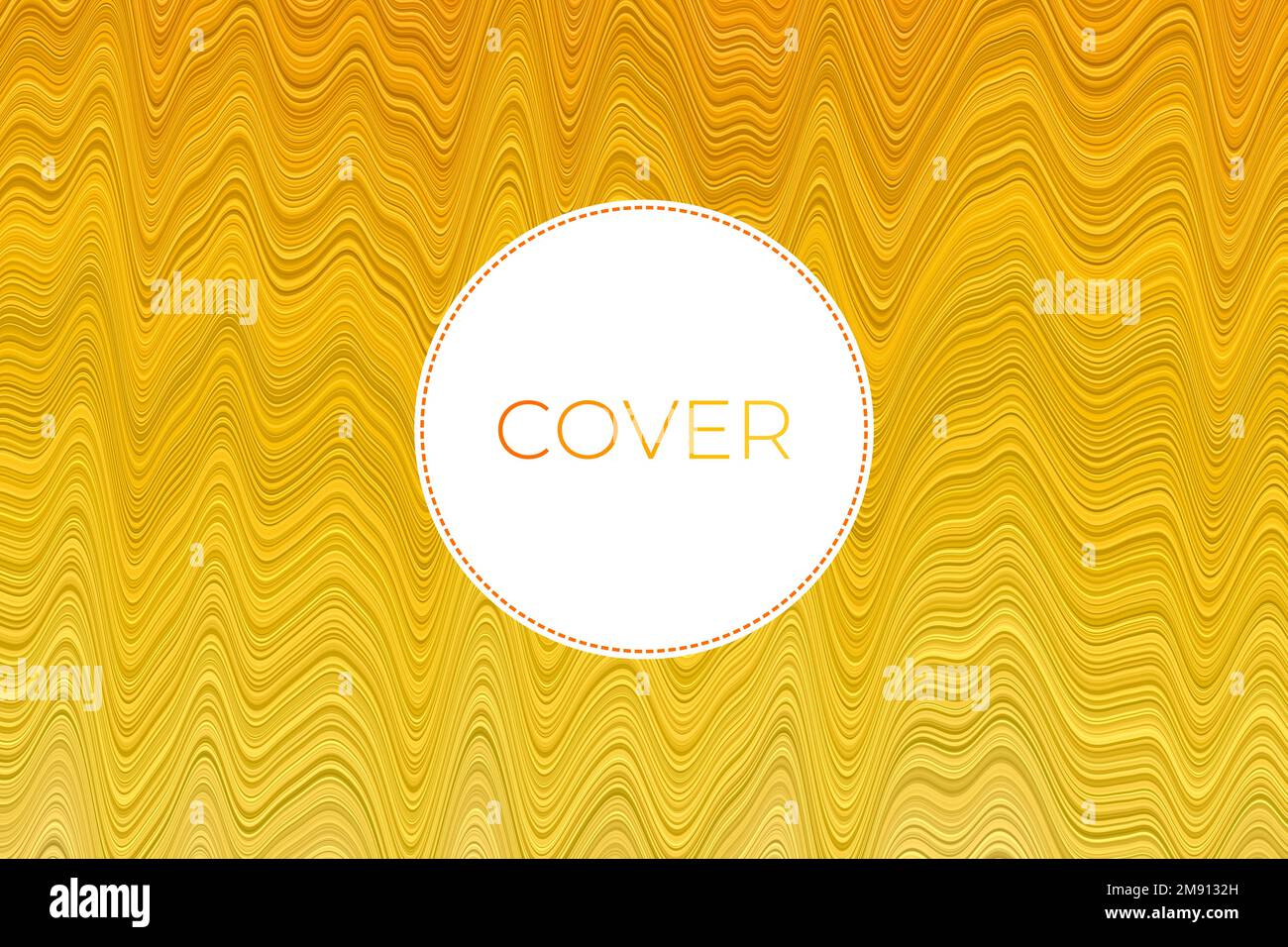 Design di banner artistici. Arte digitale astratta in colori ambra. Modello di copertina orizzontale creativo. Illustrazione Vettoriale