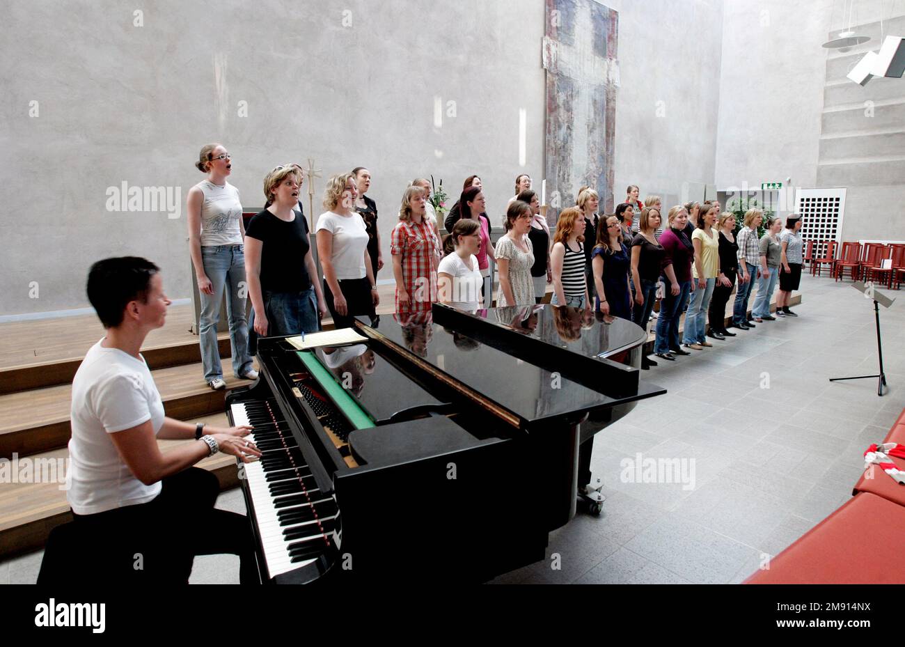 Il coro femminile Linnea, Linköping, Svezia. Foto Stock