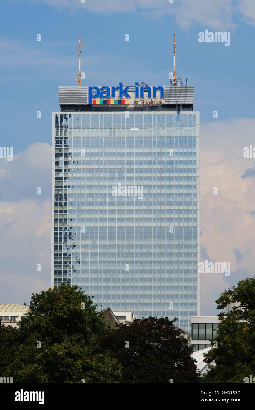 Hotel Park Inn at the Alexanderplatz, Berlino, Germania, Europa Foto Stock