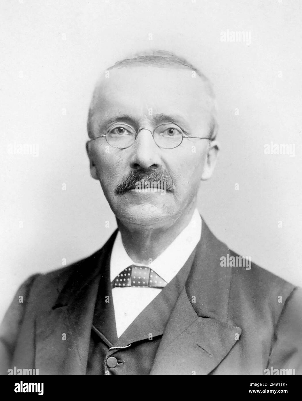 Heinrich Schliemann. Ritratto dell'imprenditore e archeologo tedesco, Johann Ludwig Heinrich Julius Schliemann (1822-1890), c. 1880 Foto Stock