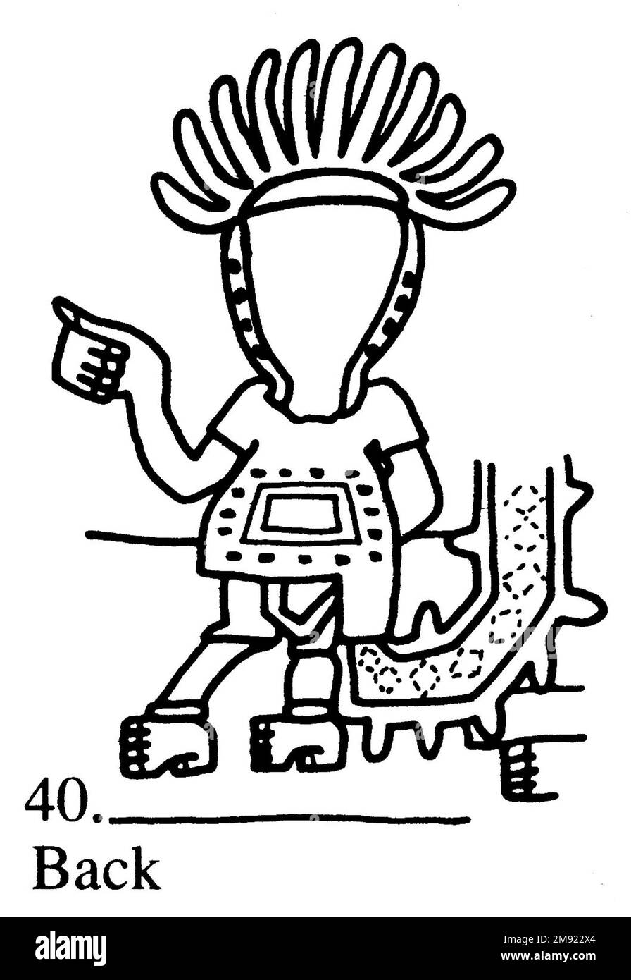 Manto ('il tessuto Paracas') Nasca. Mantella ('The Paracas Textile'), 100-300 C.E. Cotone, fibra camelide, 24 5/8 x 58 11/16 poll. (62,5 x 149 cm). Questo mantello, o mantello, straordinariamente complesso, è uno dei tessuti andini più rinomati al mondo. Era molto probabilmente usato come oggetto cerimoniale. Le novanta figure che decorano il confine, create dalla lavorazione ad aghi, sono state interpretate come un microcosmo di vita sulla costa meridionale del Perù duemila anni fa, con particolare attenzione all’agricoltura. Molte delle immagini illustrano la flora e la fauna autoctone e le piante coltivate. Figure in costume Foto Stock