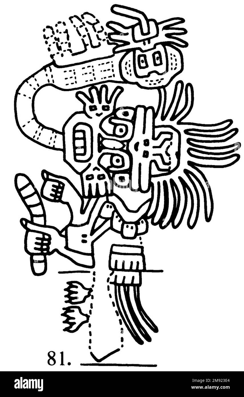 Manto ('il tessuto Paracas') Nasca. Mantella ('The Paracas Textile'), 100-300 C.E. Cotone, fibra camelide, 24 5/8 x 58 11/16 poll. (62,5 x 149 cm). Questo mantello, o mantello, straordinariamente complesso, è uno dei tessuti andini più rinomati al mondo. Era molto probabilmente usato come oggetto cerimoniale. Le novanta figure che decorano il confine, create dalla lavorazione ad aghi, sono state interpretate come un microcosmo di vita sulla costa meridionale del Perù duemila anni fa, con particolare attenzione all’agricoltura. Molte delle immagini illustrano la flora e la fauna autoctone e le piante coltivate. Figure in costume Foto Stock