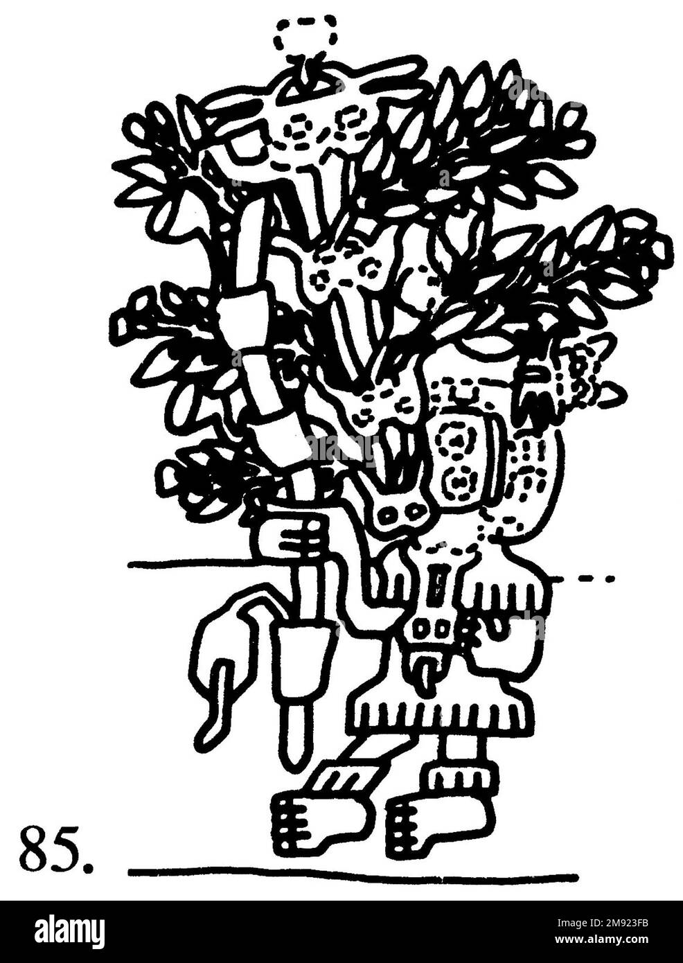 Manto ('il tessuto Paracas') Nasca. Mantella ('The Paracas Textile'), 100-300 C.E. Cotone, fibra camelide, 24 5/8 x 58 11/16 poll. (62,5 x 149 cm). Questo mantello, o mantello, straordinariamente complesso, è uno dei tessuti andini più rinomati al mondo. Era molto probabilmente usato come oggetto cerimoniale. Le novanta figure che decorano il confine, create dalla lavorazione ad aghi, sono state interpretate come un microcosmo di vita sulla costa meridionale del Perù duemila anni fa, con particolare attenzione all’agricoltura. Molte delle immagini illustrano la flora e la fauna autoctone e le piante coltivate. Figure in costume Foto Stock