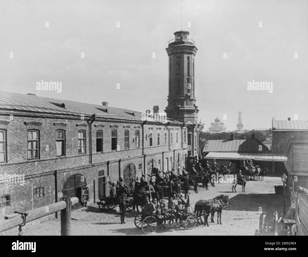 Vigili del fuoco della città di Rostov-on-Don Russia prima della Rivoluzione di ottobre. ca. 1900 Foto Stock