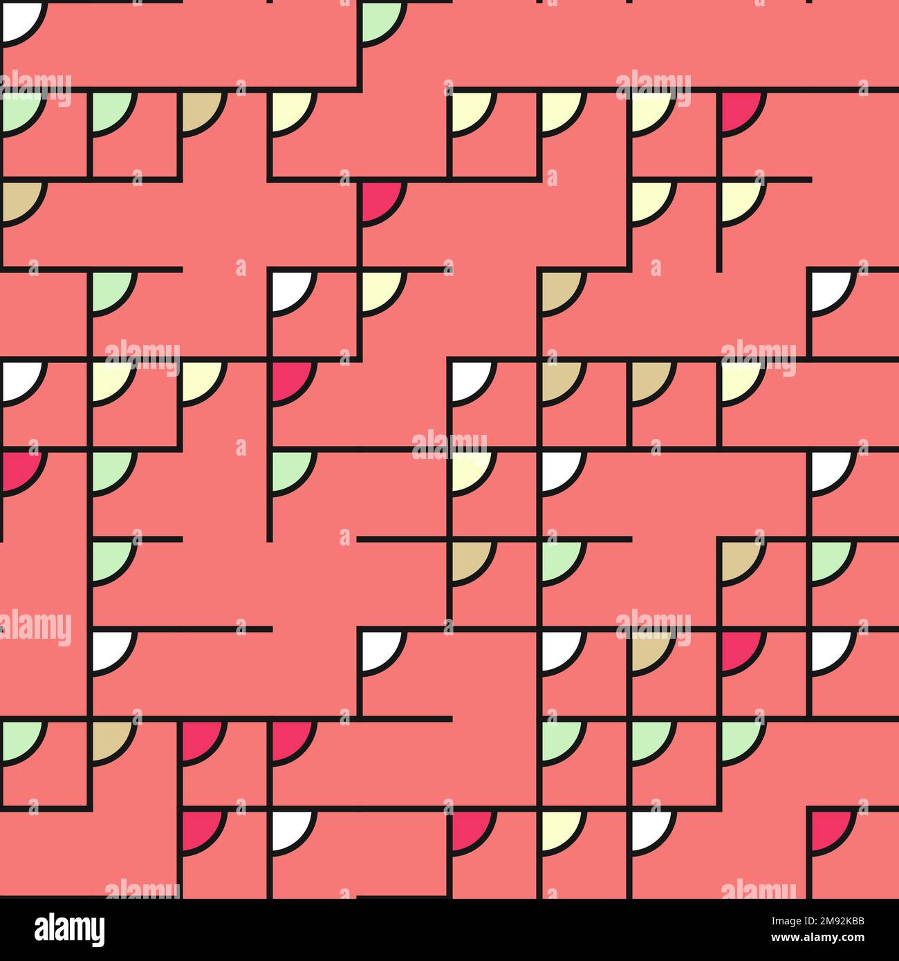 Schema decorativo colore disegno geometrico di sfondo Illustrazione Vettoriale