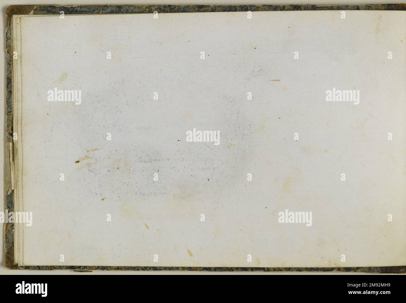 Libro di disegno Peter Frederick Rothermel (americano, 1817-1895). Schedario, 1857. Grafite con inchiostro e acquerello su crema, carta a trama leggera di peso medio, 5 11/16 x 8 5/8 x 3/8 pollici (14,4 x 21,9 x 1 cm). Questo quaderno di quarantadue pagine contiene disegni del pittore di storia Peter Frederick Rothermel di scene a Genazzano, Italia, a quaranta miglia ad est di Roma. Documentò l'architettura locale, la scultura, il paesaggio e le persone, includendo anche schizzi per argomenti narrativi. I costumi e la vita quotidiana dei cittadini sono catturati in diversi studi di figure abili, tra cui t Foto Stock