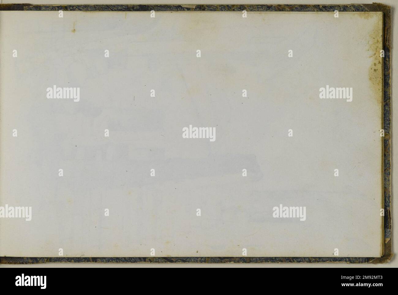 Libro di disegno Peter Frederick Rothermel (americano, 1817-1895). Schedario, 1857. Grafite con inchiostro e acquerello su crema, carta a trama leggera di peso medio, 5 11/16 x 8 5/8 x 3/8 pollici (14,4 x 21,9 x 1 cm). Questo quaderno di quarantadue pagine contiene disegni del pittore di storia Peter Frederick Rothermel di scene a Genazzano, Italia, a quaranta miglia ad est di Roma. Documentò l'architettura locale, la scultura, il paesaggio e le persone, includendo anche schizzi per argomenti narrativi. I costumi e la vita quotidiana dei cittadini sono catturati in diversi studi di figure abili, tra cui t Foto Stock