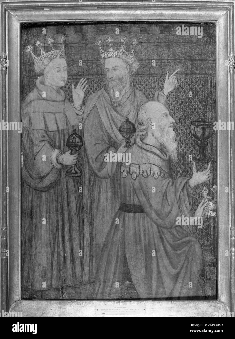 I Magi Sconosciuto. Il Magi, ca. 1410. Tempera sul pannello, 30 3/4 x 21 3/4 poll. (78,1 x 55,2 cm). Arte europea ca. 1410 Foto Stock