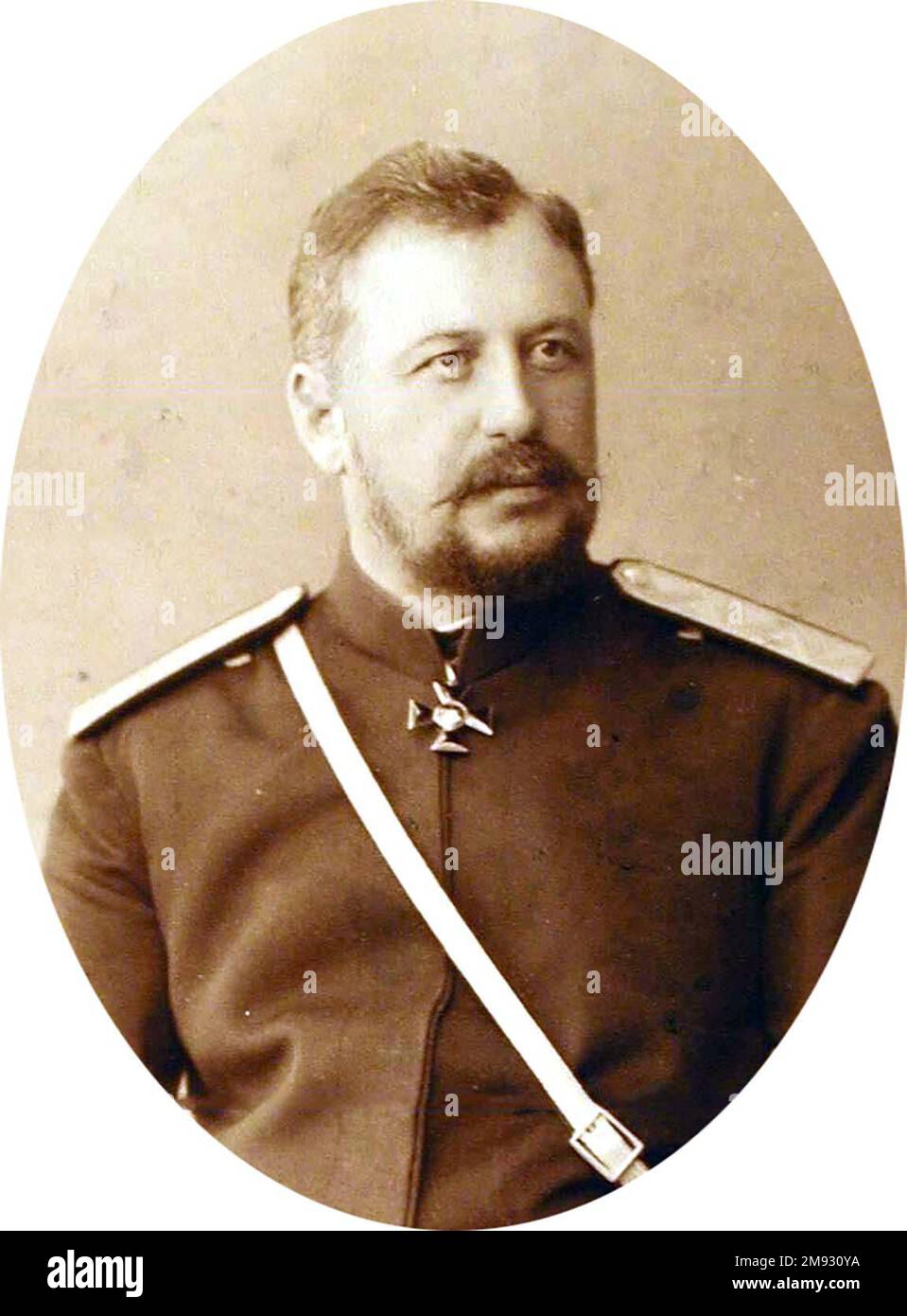 Valerian Dmitrievich Martynov (12 dicembre 1841 - 12 giugno 1901 Impero russo) - Generale maggiore, manager della Corte e Stables, ala ausiliaria, consigliere privato. Gli fu conferito il titolo di giudice nella posizione di maestro del cavallo (1881-1891). ca. 1883 Foto Stock